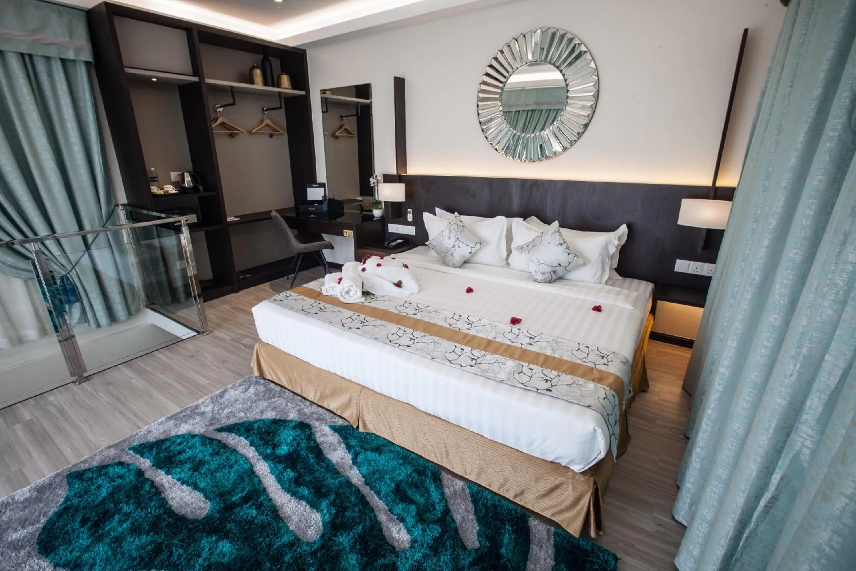 Bed in Amamas Boutique Hotel Kuching