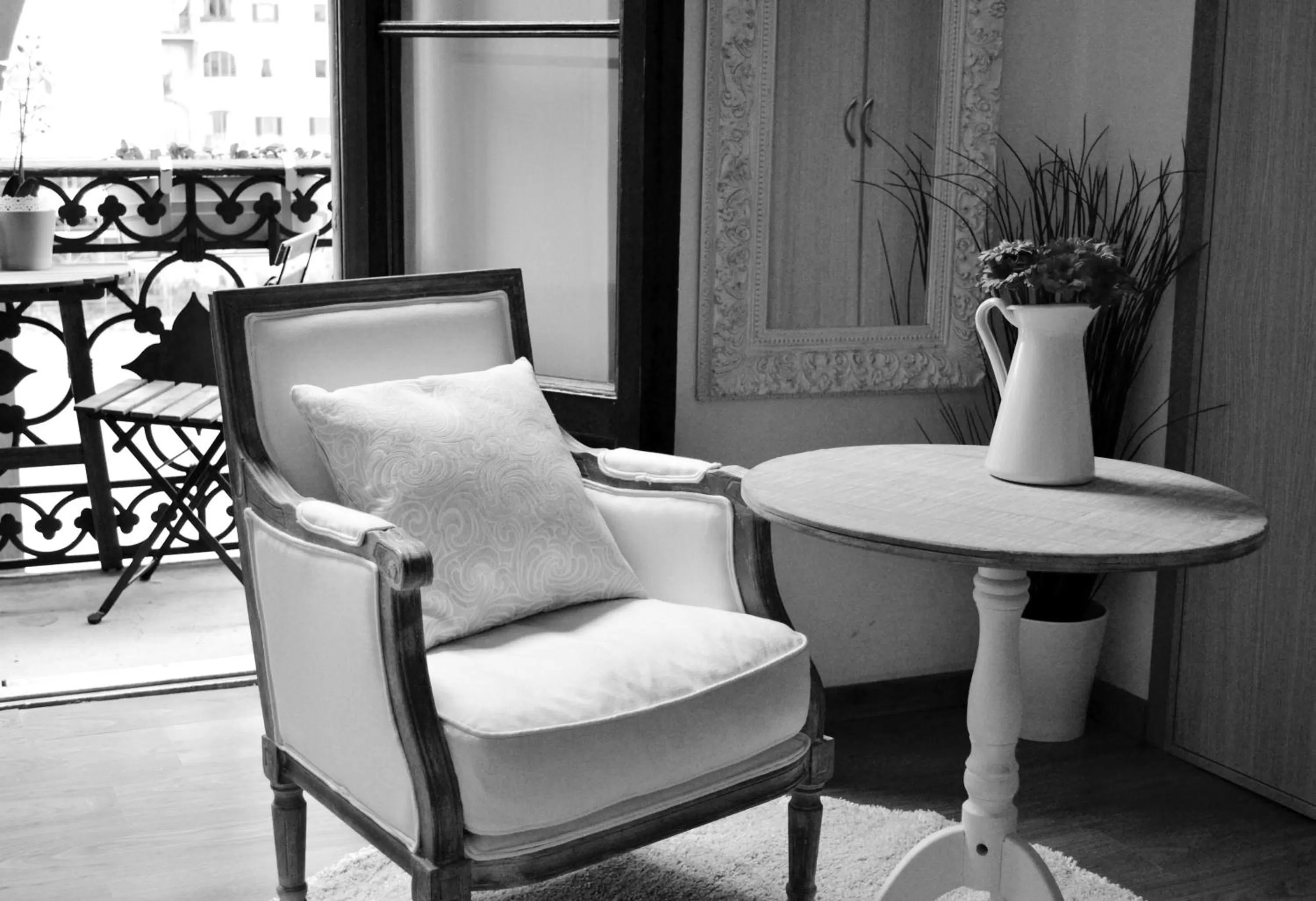 Seating area in Pontevecchio Relais