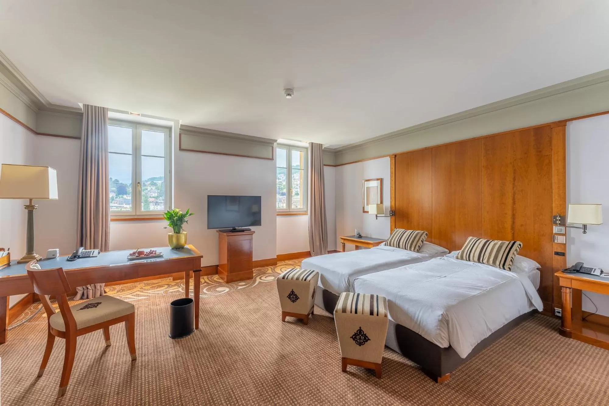 Bed in Beau Rivage Hotel