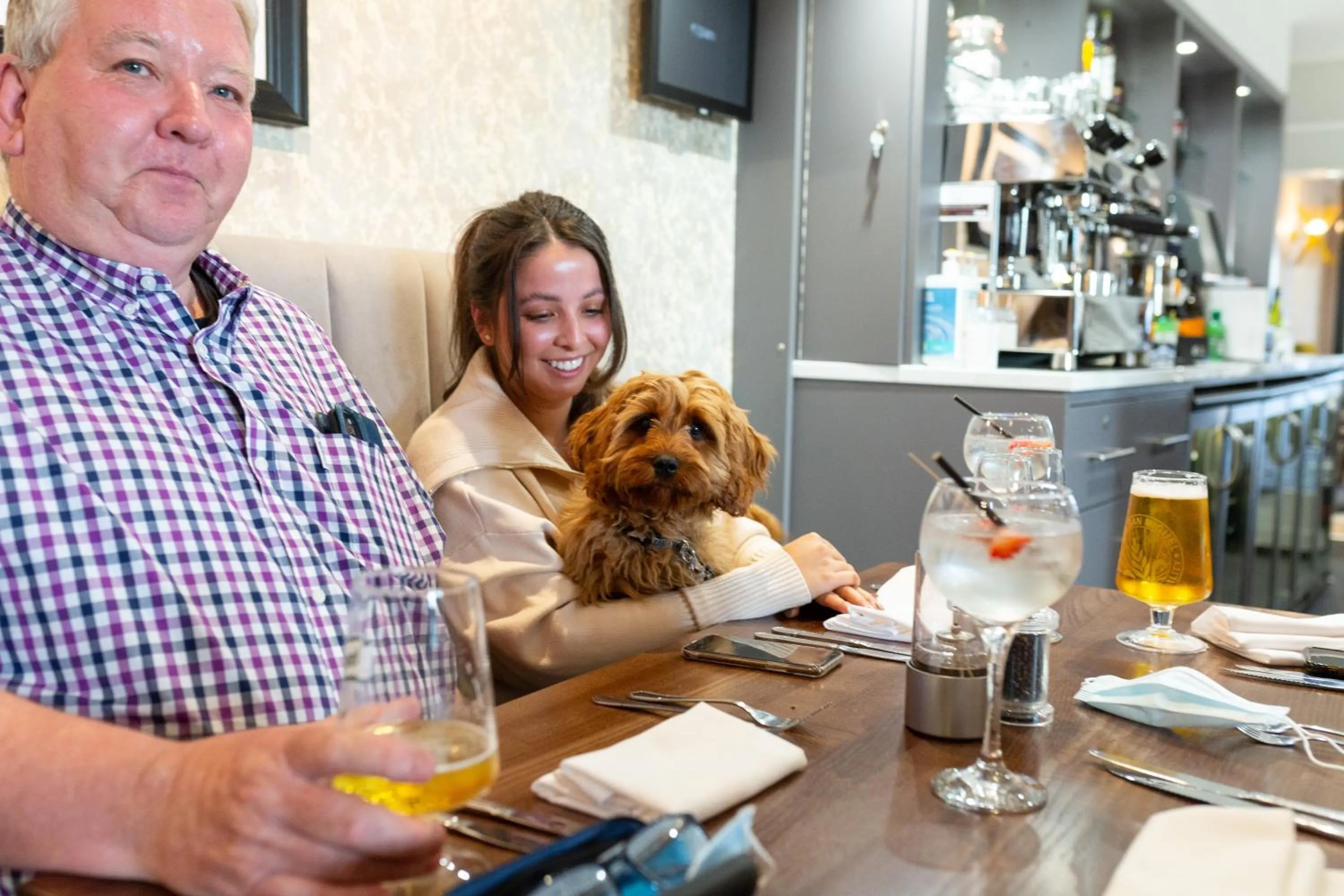 People in Rufford Arms Hotel
