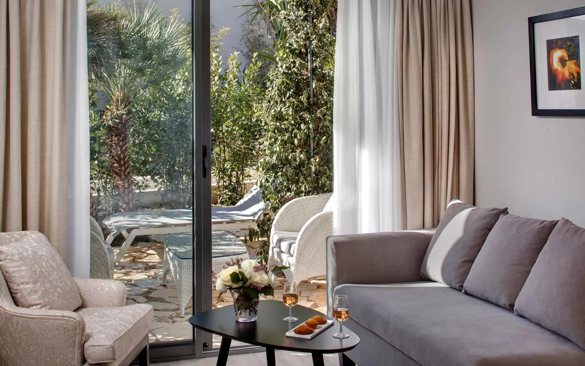 Seating area in La Bastide de Biot