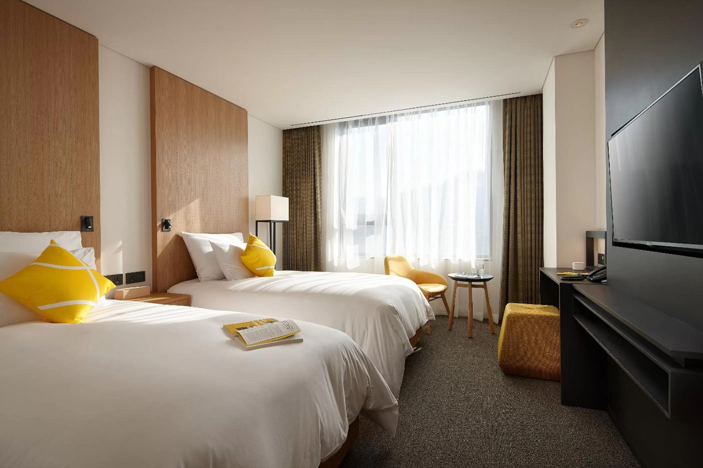 Superior Twin Room with Namsan Mountain View in L7 MYEONGDONG by LOTTE HOTELS