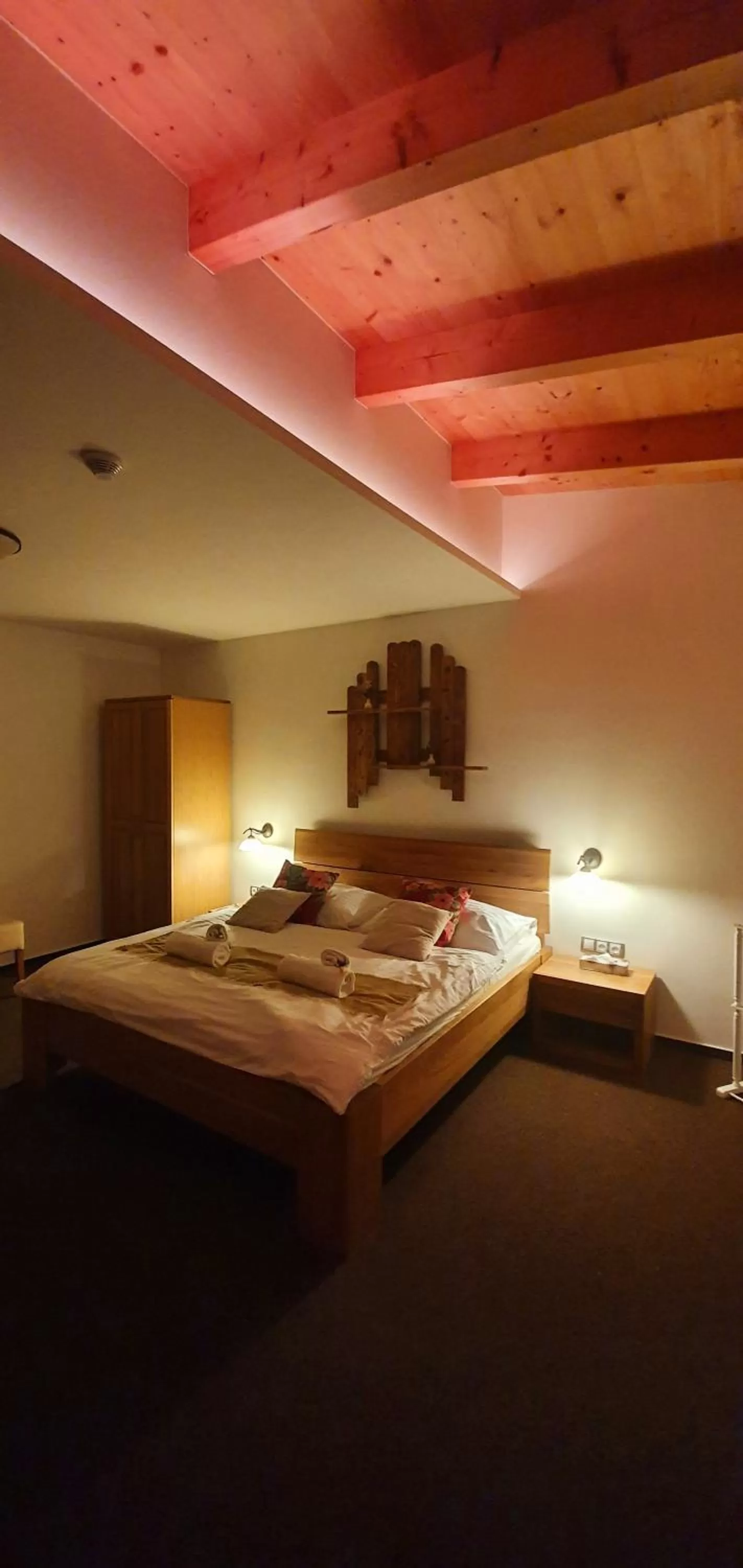 Bed in Hotel Farma Vysoká