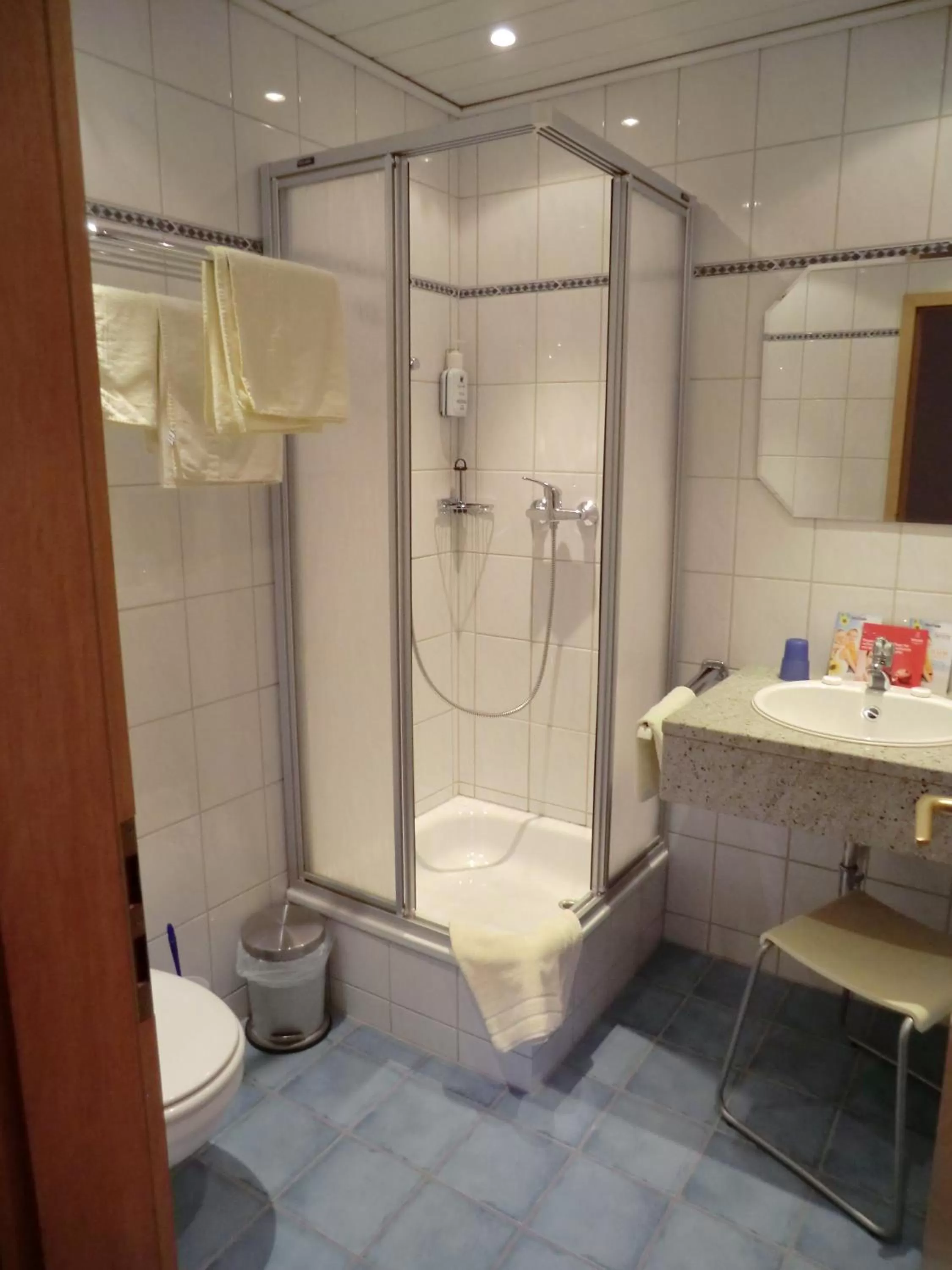 Shower in Hotel Sonnenhof