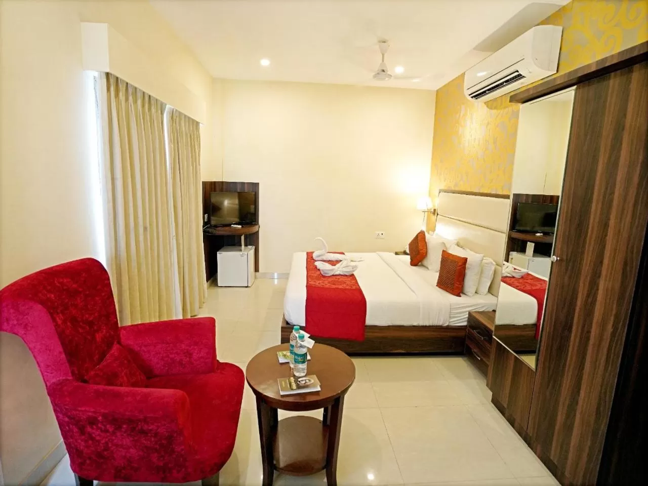 Bedroom, Bed in Indira Nikunj Rubystone Exotic