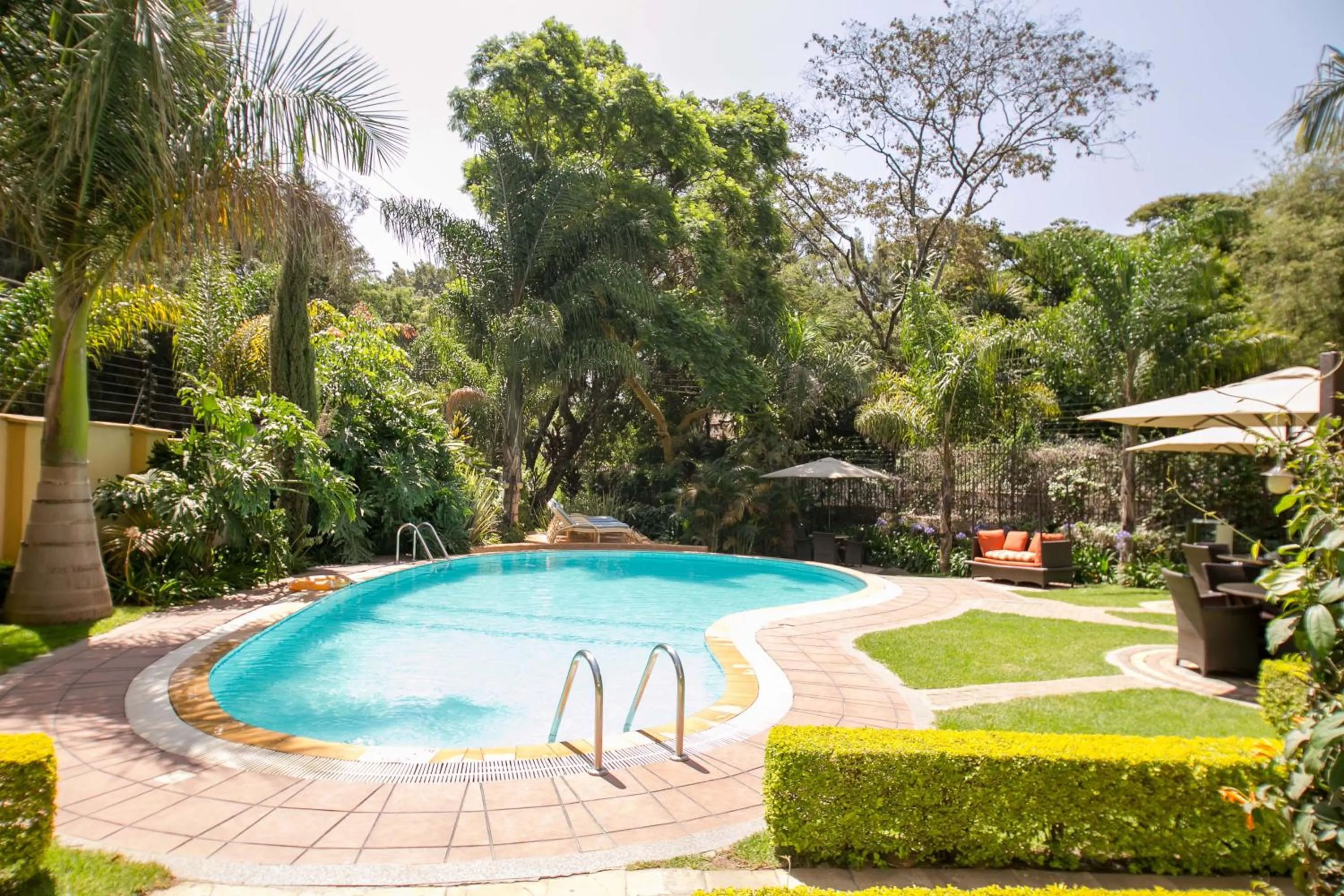 Pool view in Waridi Paradise Hotel and Suites