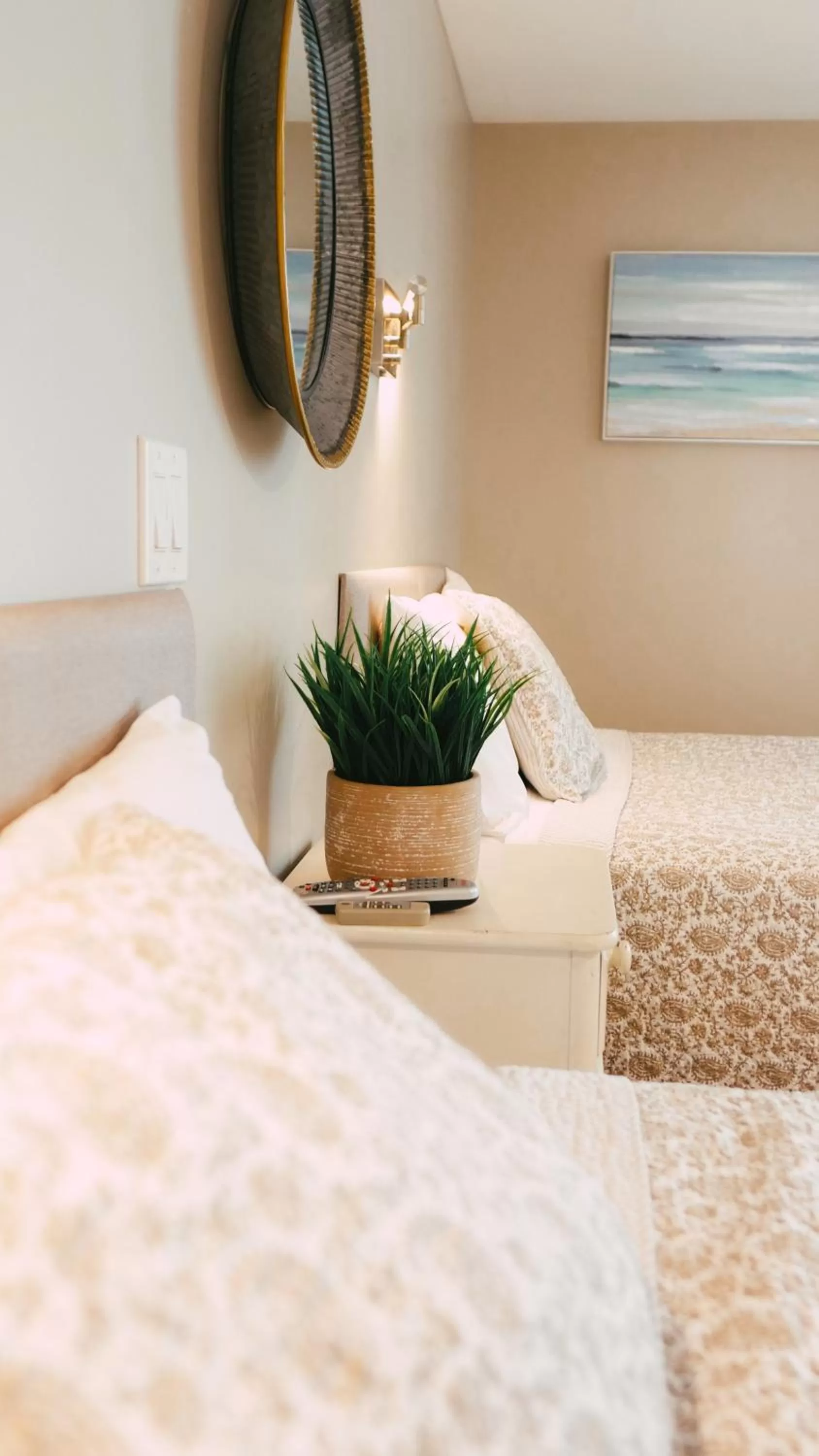 Bed in The Atlantic Motel