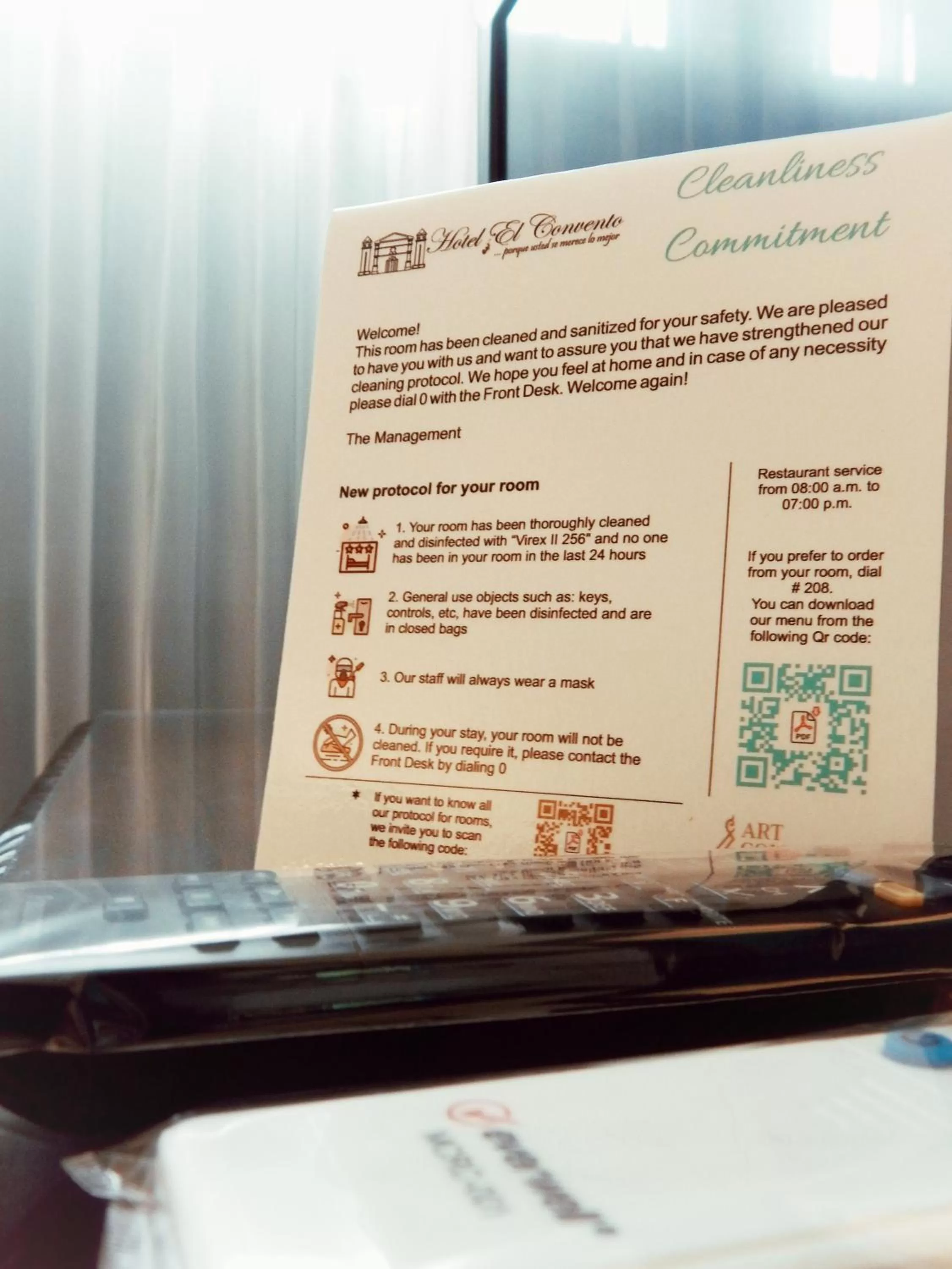 Logo/Certificate/Sign in Hotel El Convento Leon Nicaragua