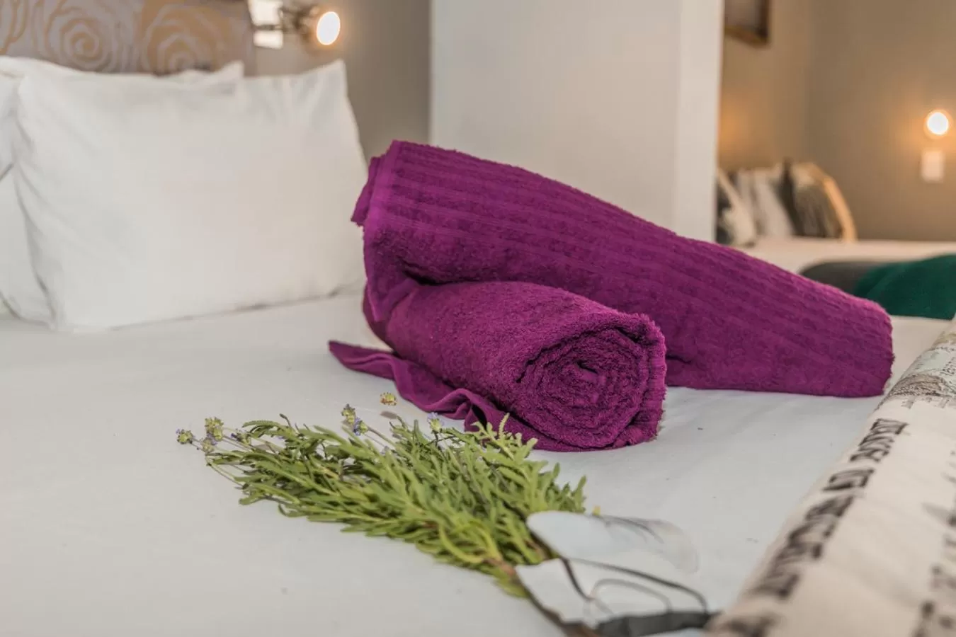 Bed in Out of Africa Town Lodge