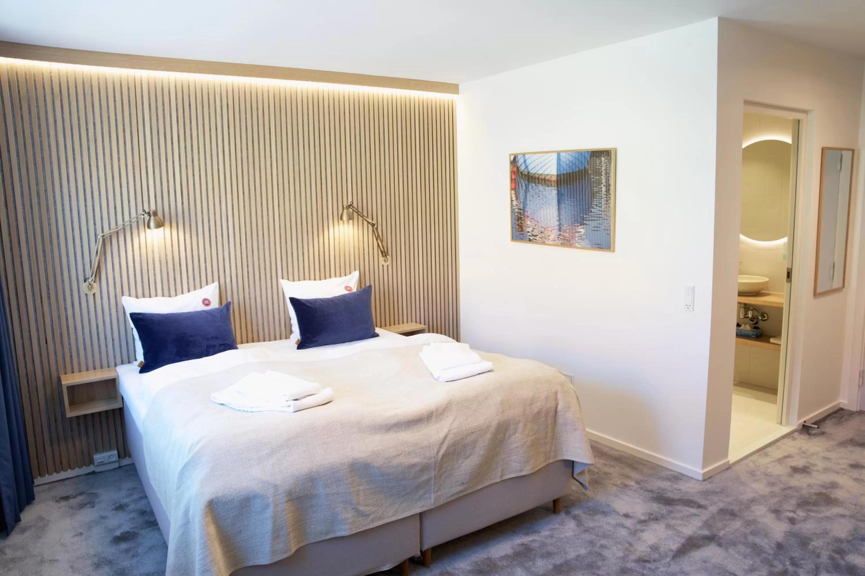 Bed in Skagen Harbour Hotel