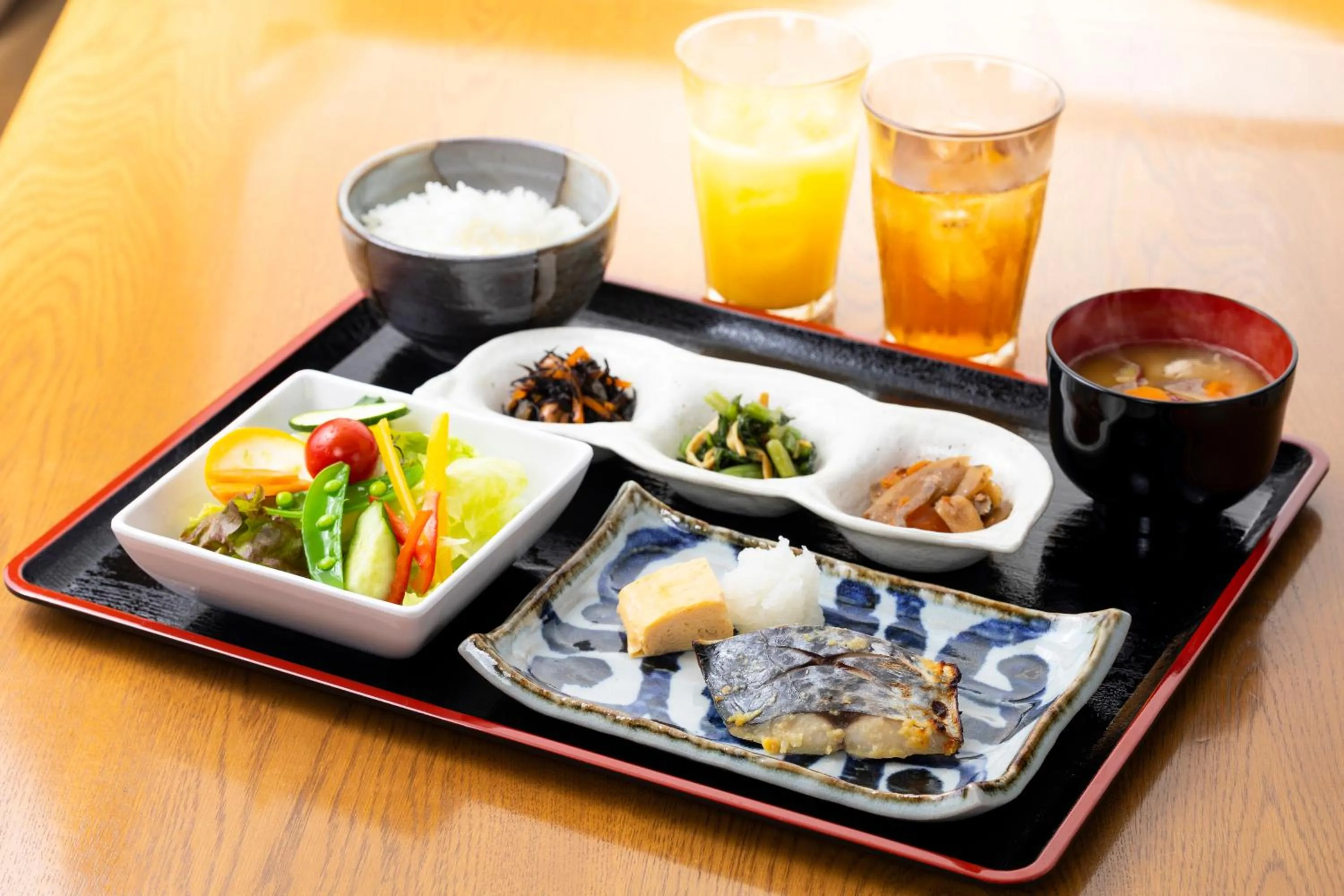 Asian breakfast in JR Clement Inn Takamatsu