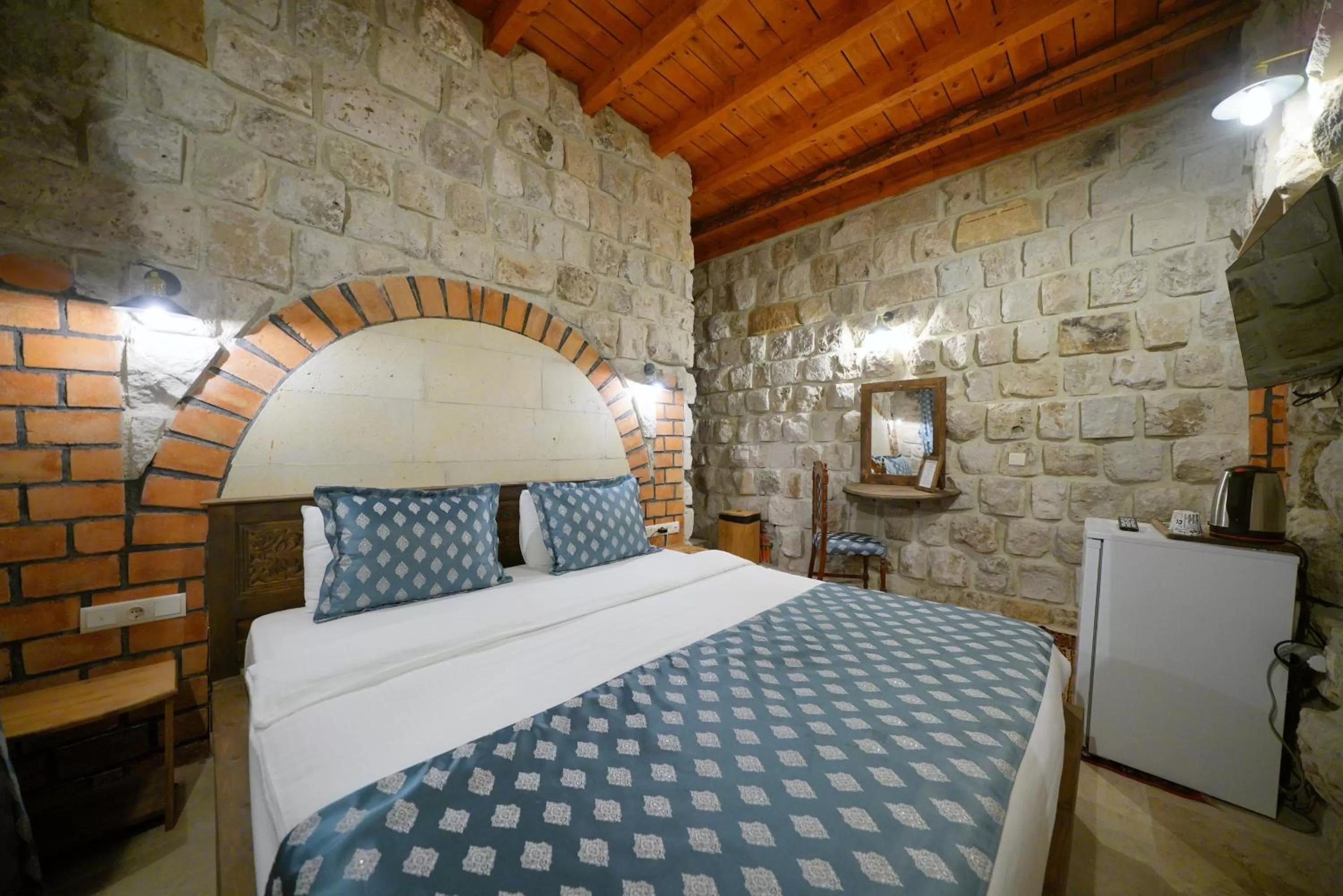Bedroom, Bed in Cappadocia Nar Cave House & Swimming Pool