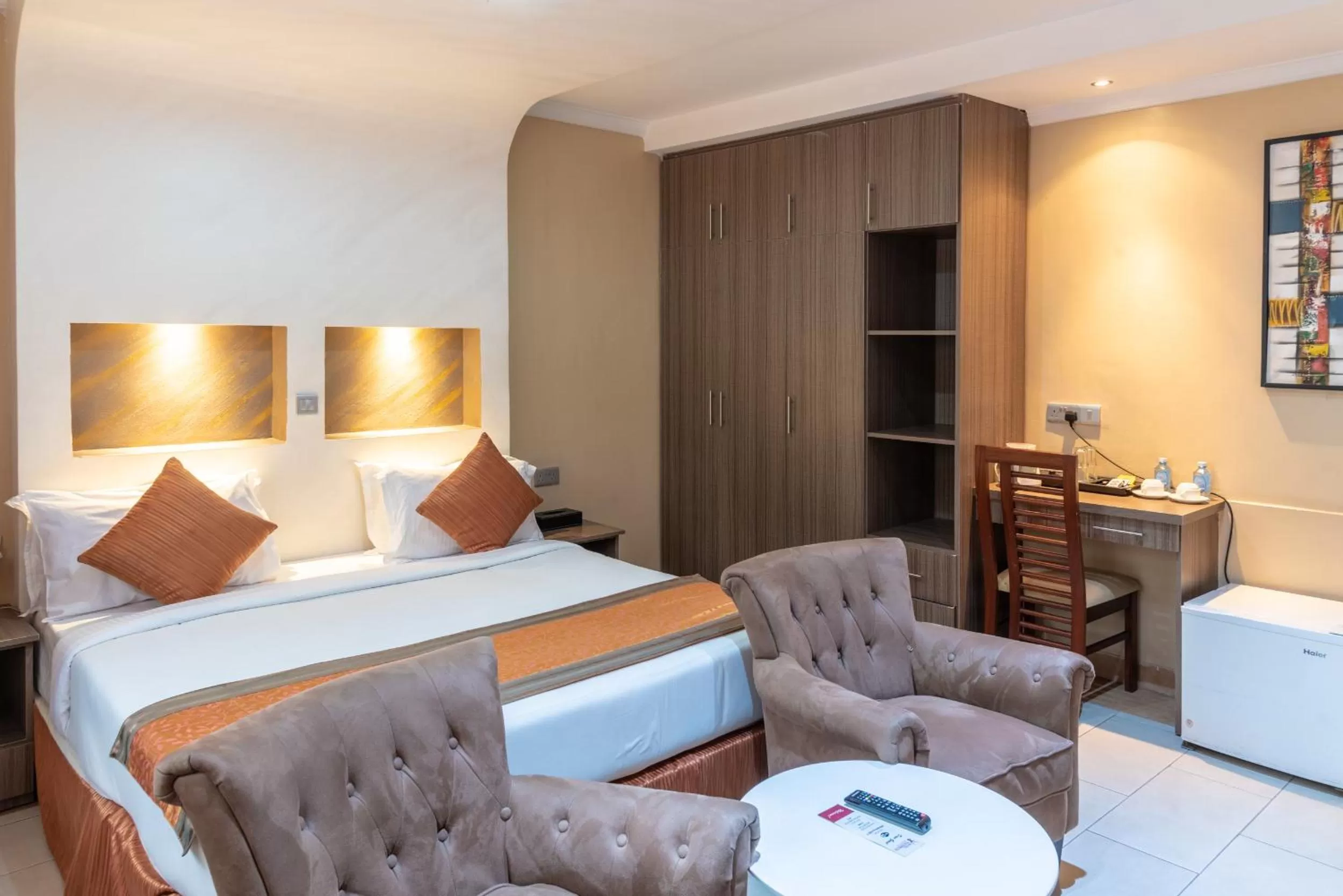 Bed in Hotel Waterbuck