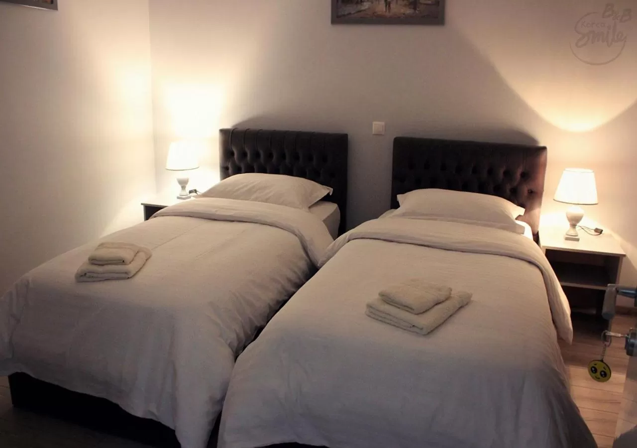 Photo of the whole room, Bed in KorcaSmileHotel