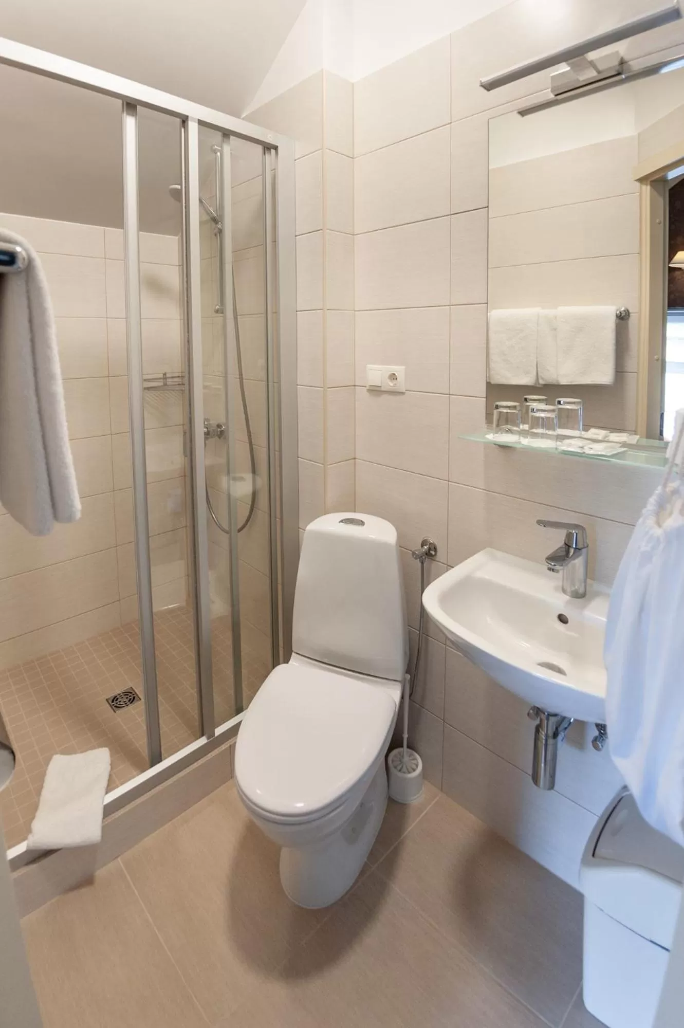 Shower in Hotel Sigulda