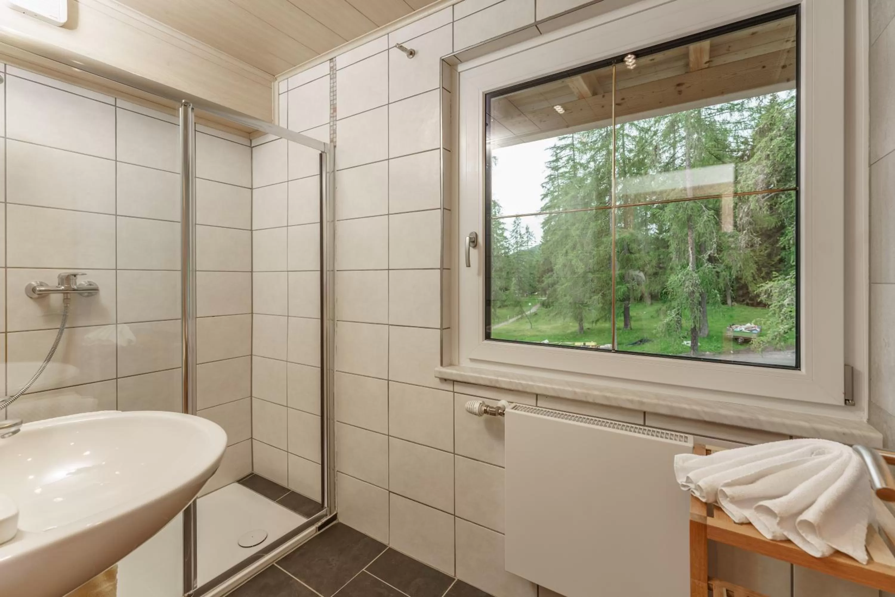 Bathroom in Naturhotel Lärchenhof