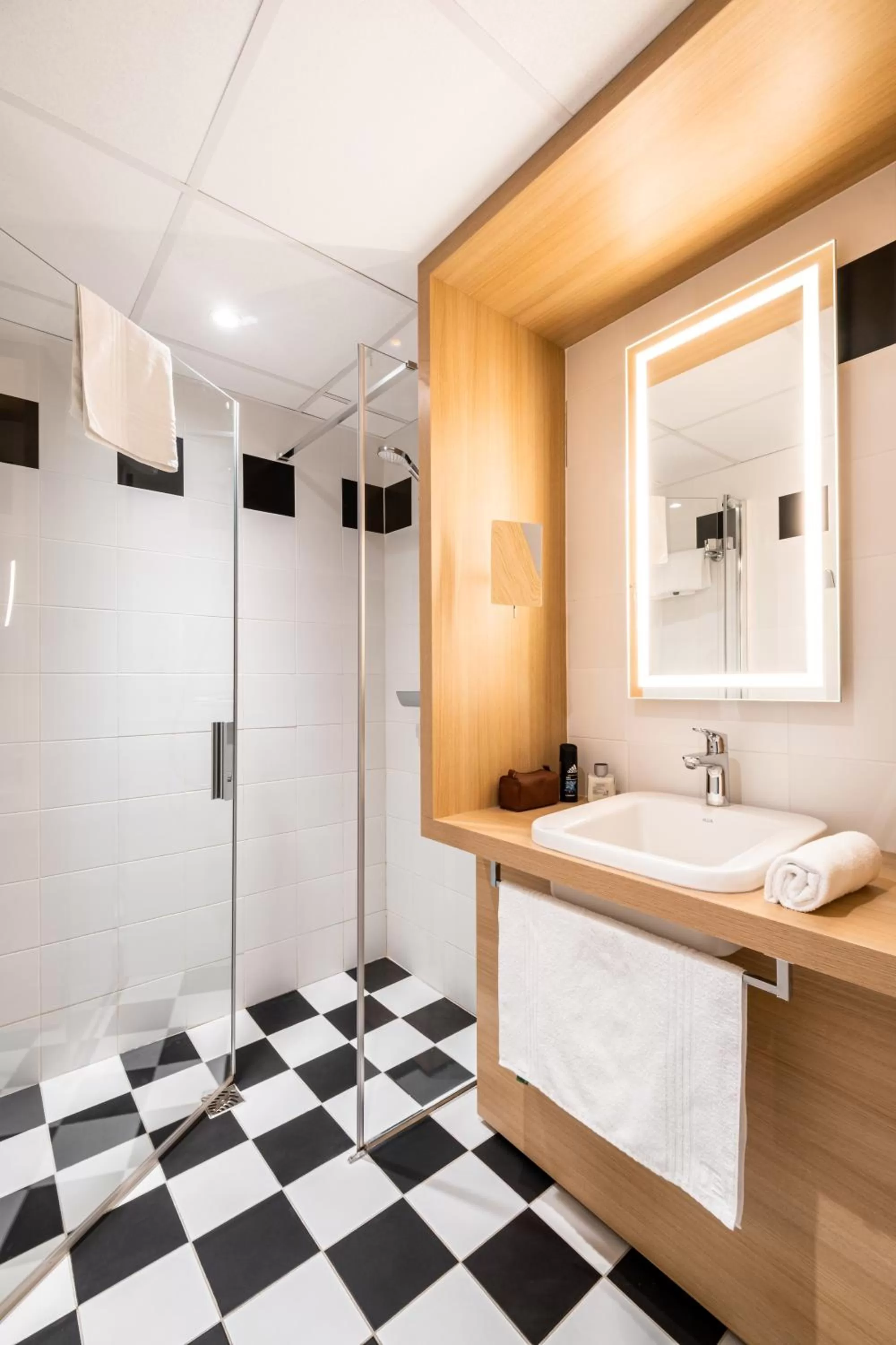 Bathroom, Bed in Mercure Tours Sud