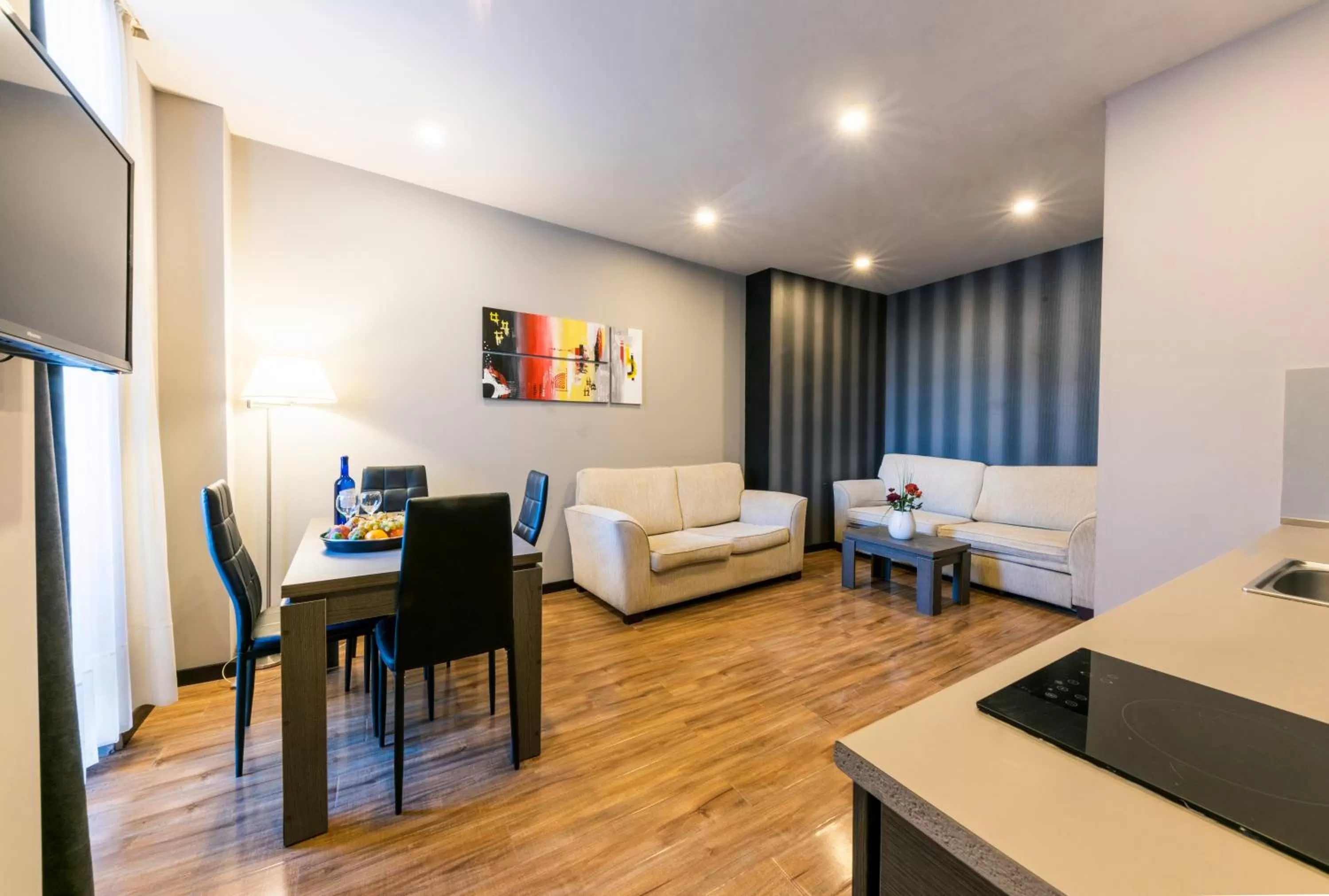 City view in Sani Apart Hotel