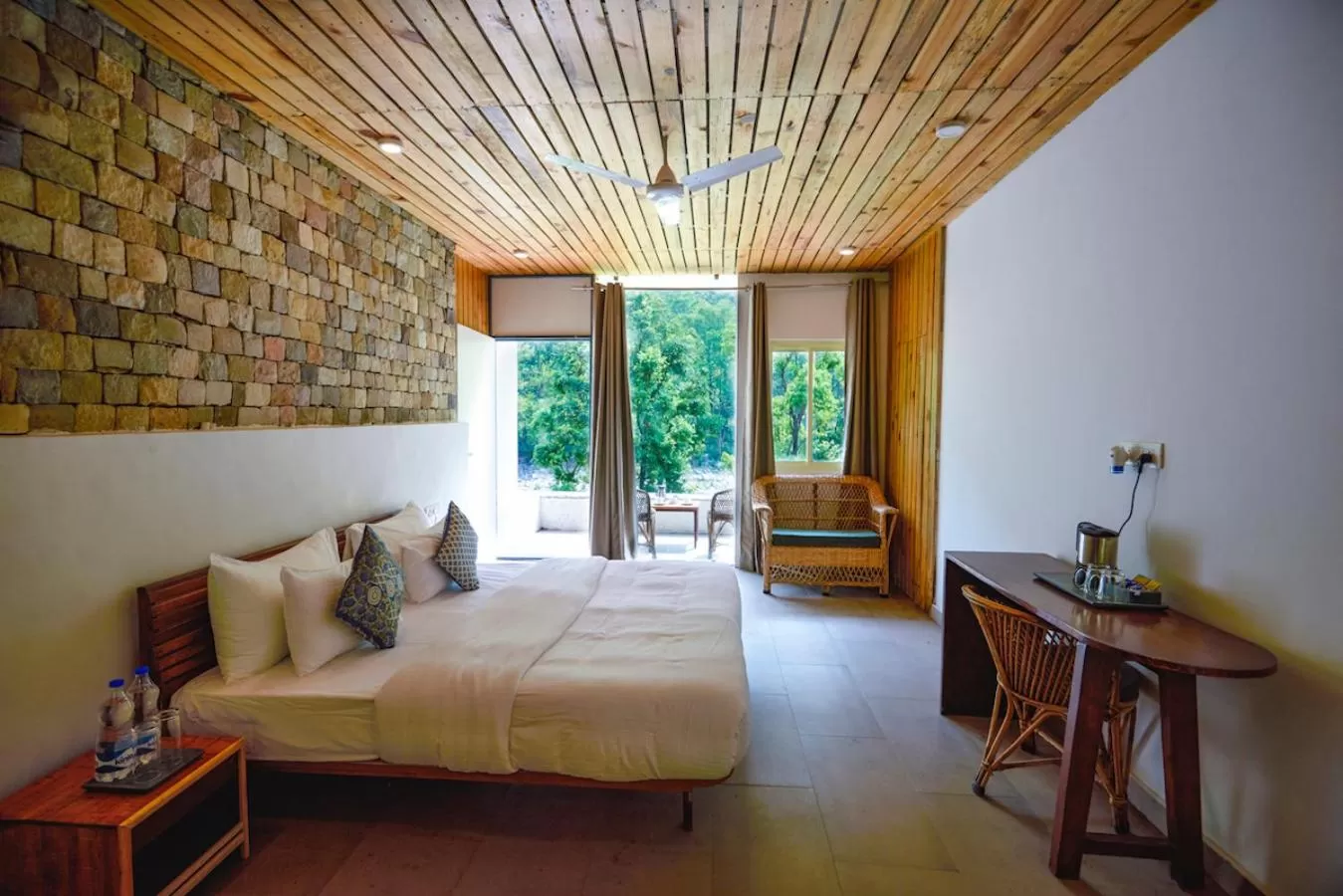 Bed in Nishantam Rishikesh