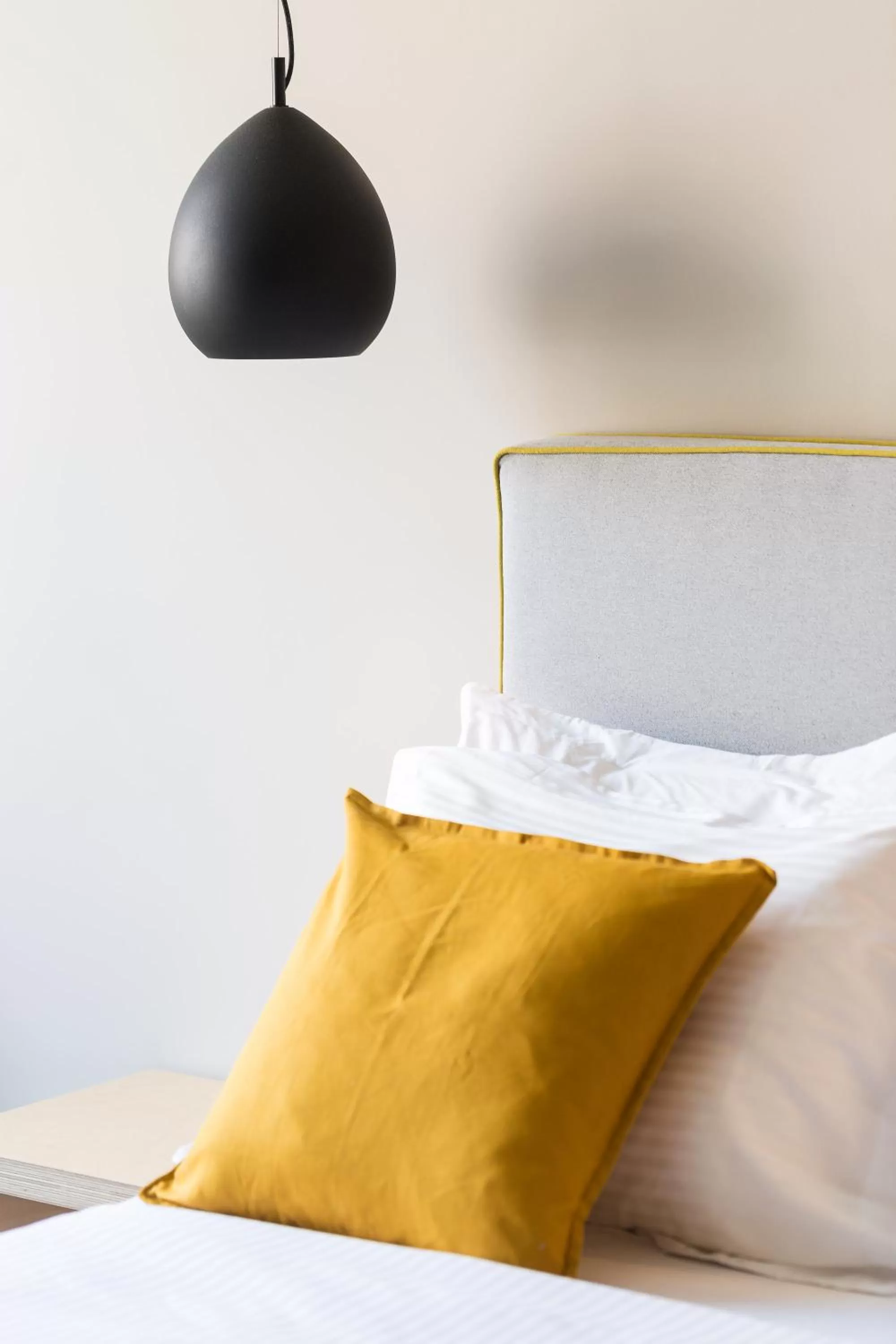 Bed in St. Bjur Suites