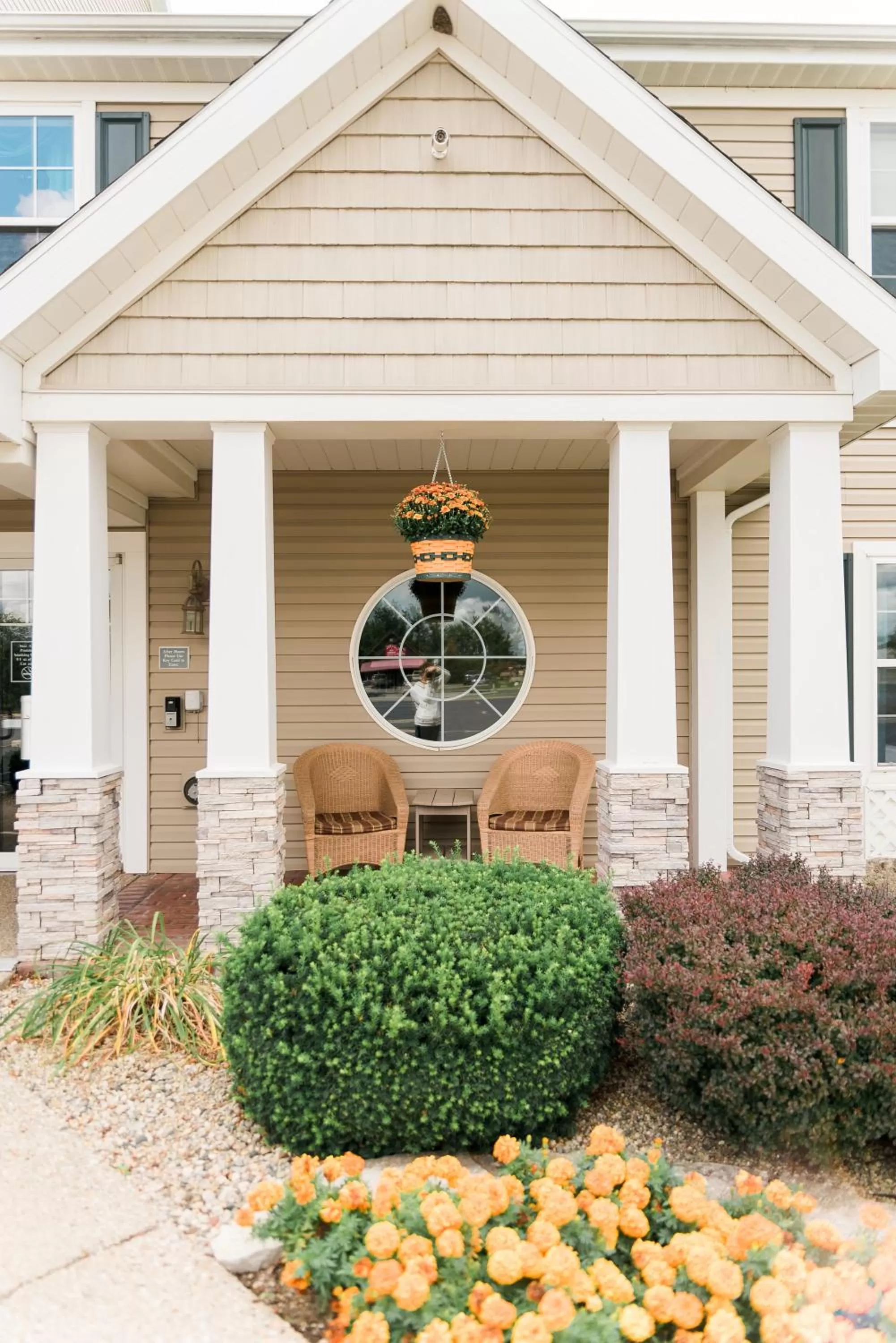 Patio in Van Buren Hotel