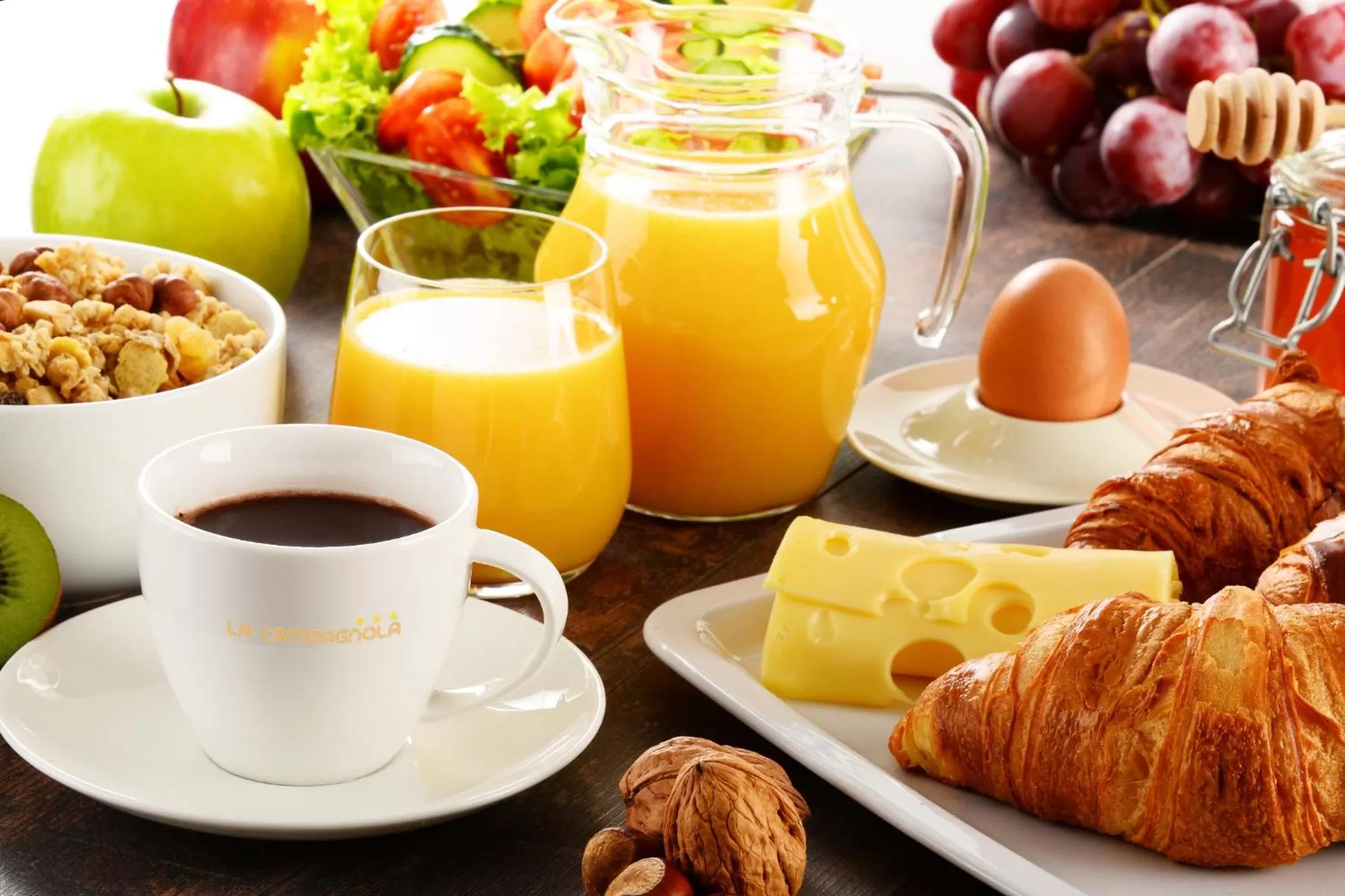 Continental breakfast in Hotel La Campagnola