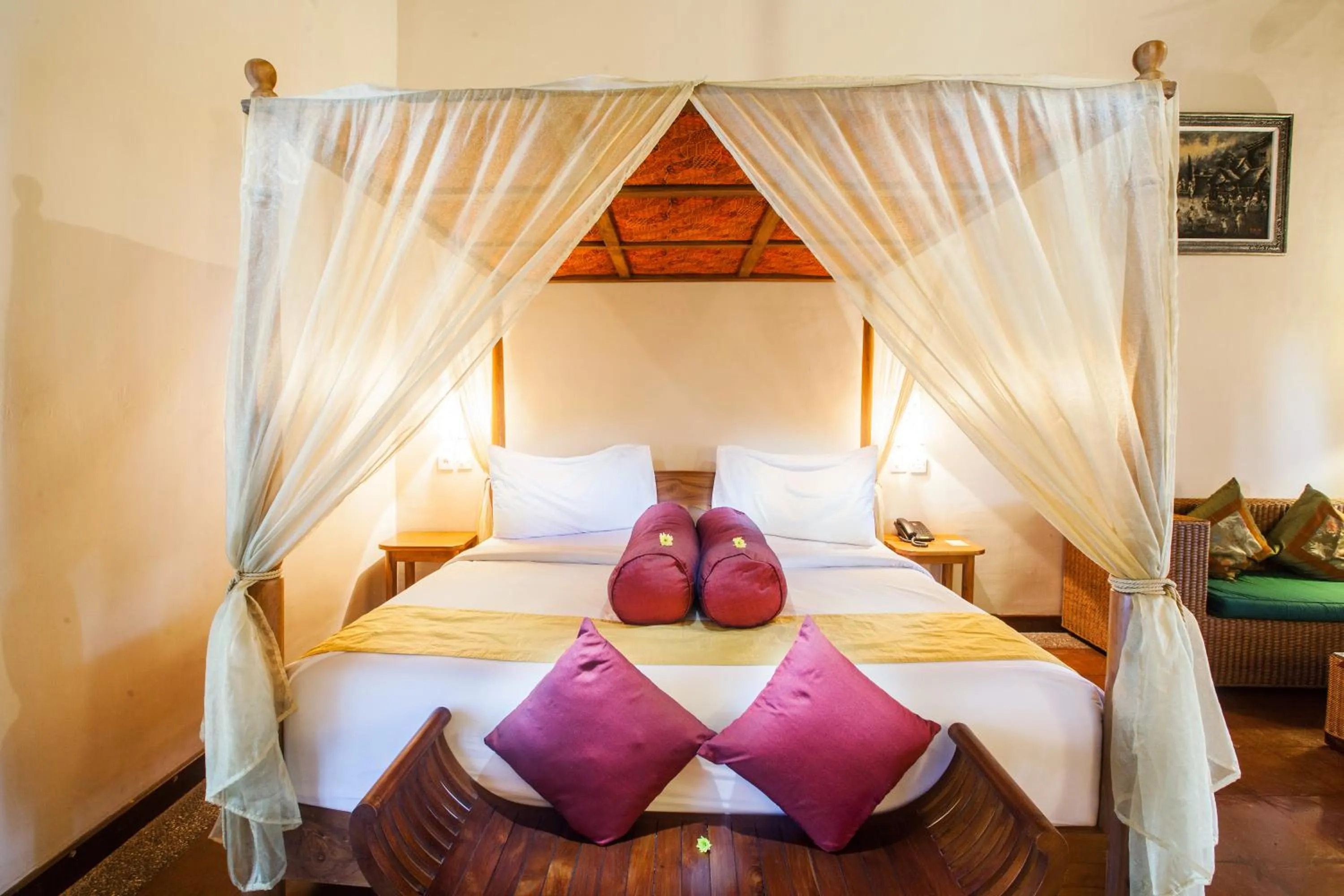 Bed in Junjungan Ubud Hotel and Spa