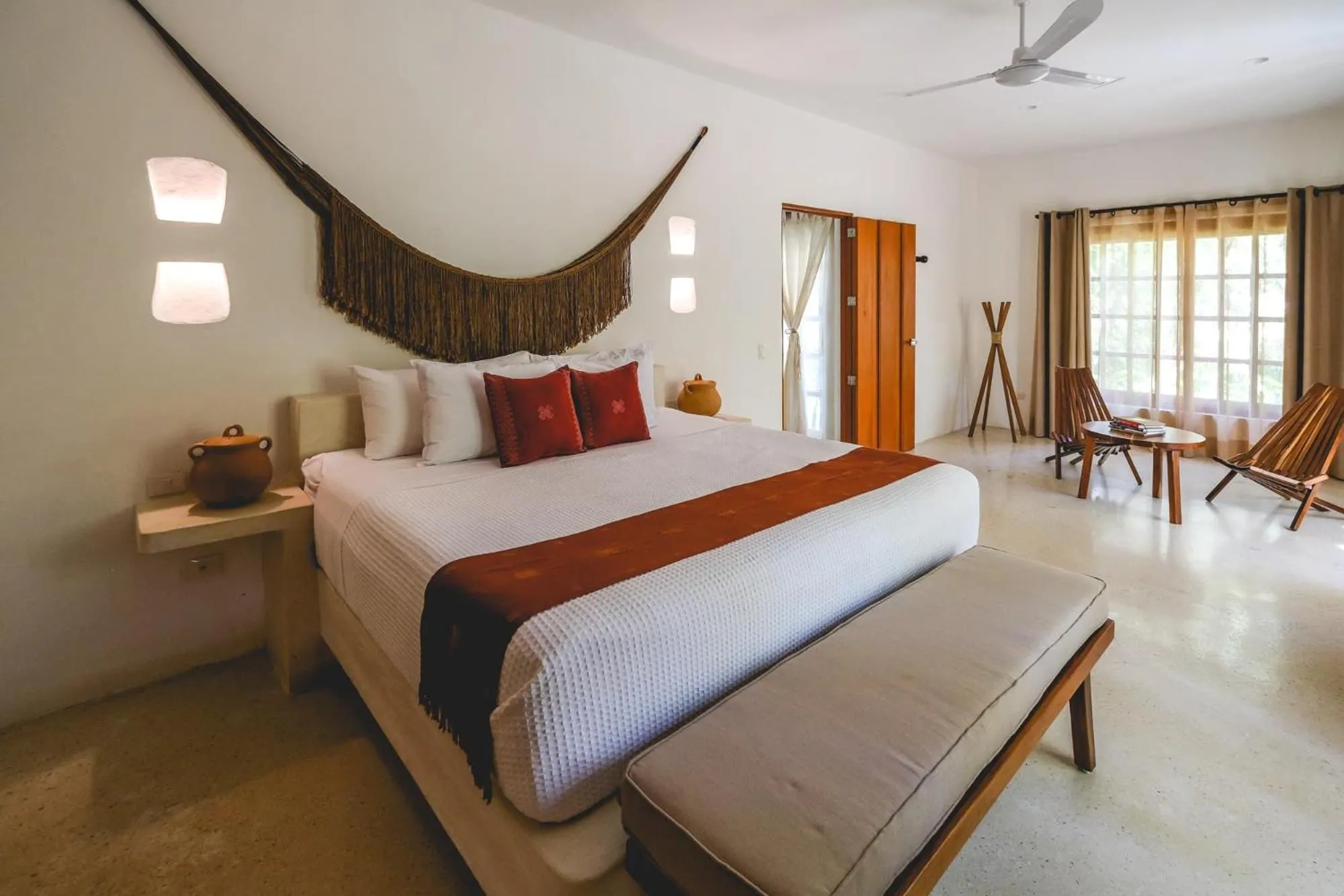 Bedroom, Bed in Wakax Hacienda - Cenote & Boutique Hotel - Small Luxury Hotels of the World