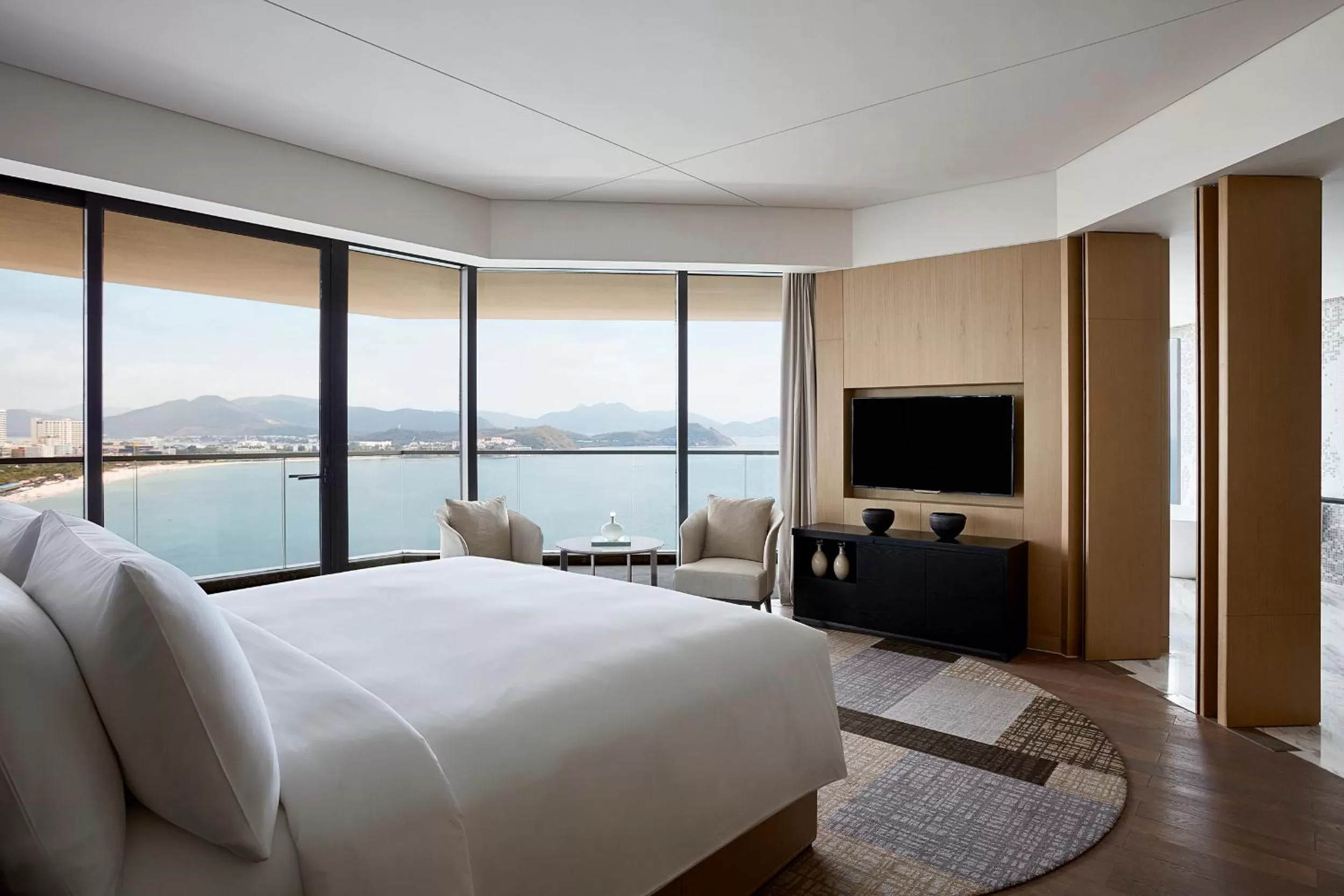 View (from property/room), Bed in The Shanhaitian Resort Sanya, Autograph Collection