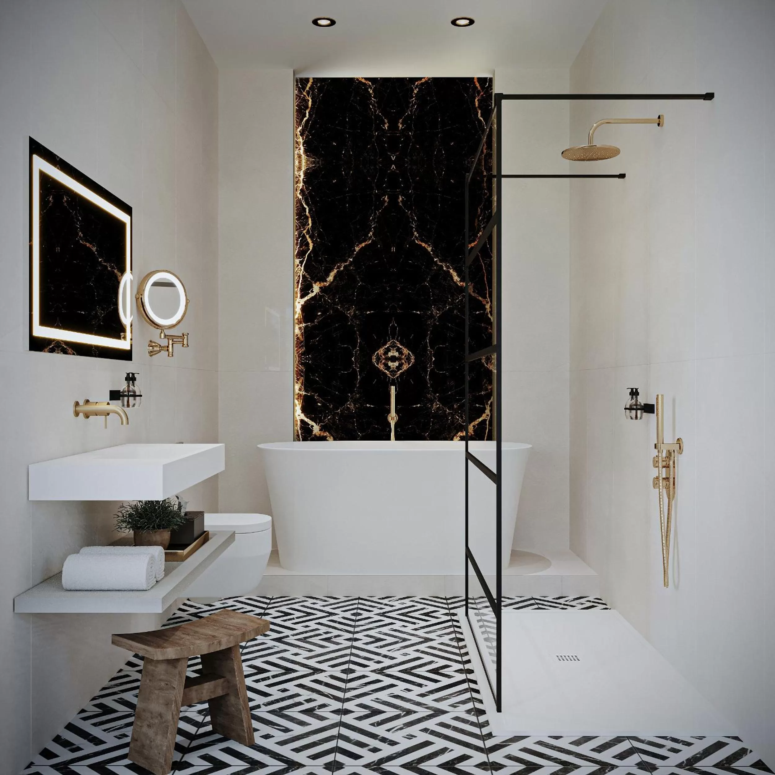 Bathroom in The Parr’s Bank Hotel