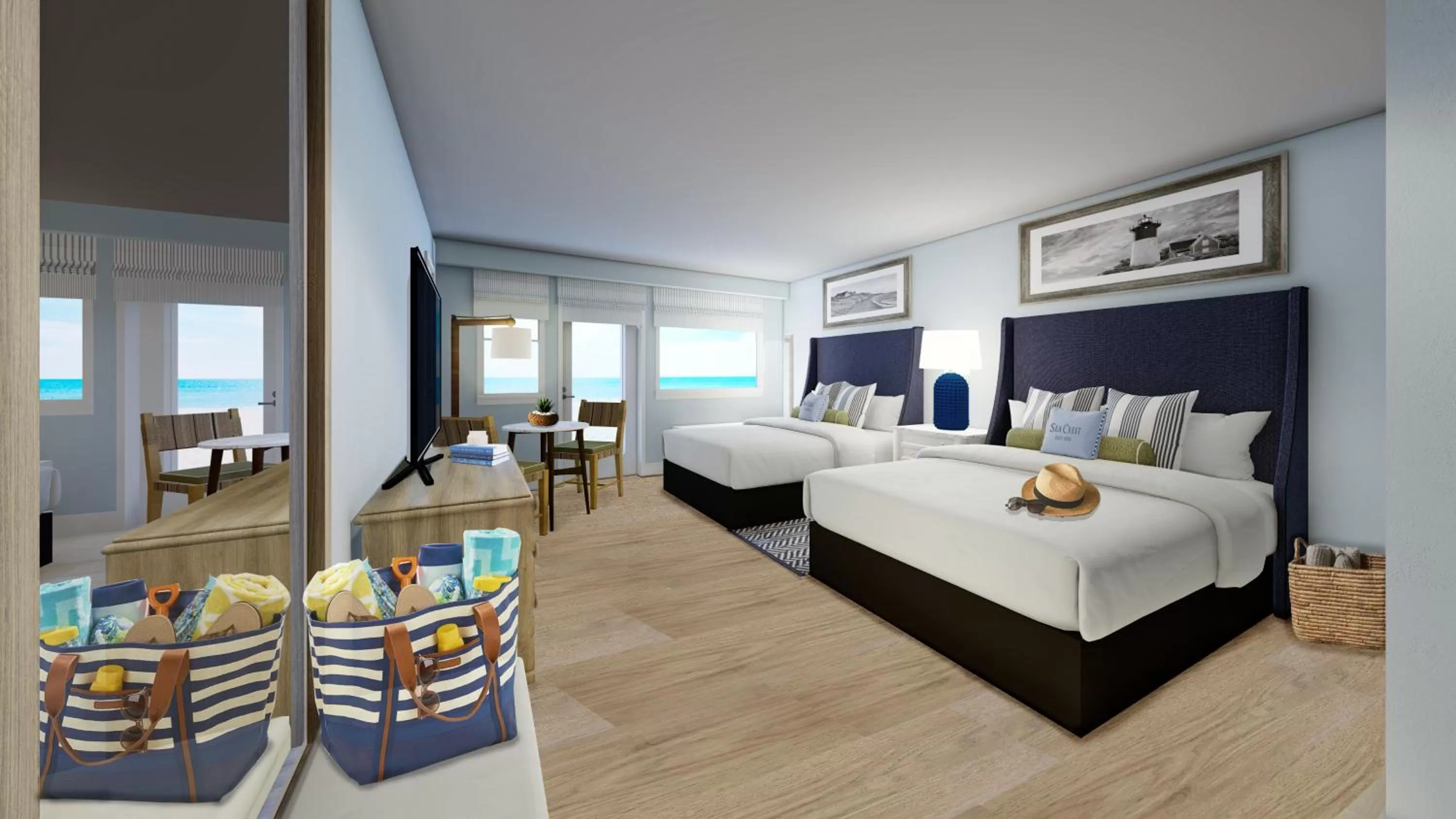 Ocean Front Double Room in Sea Crest Beach Hotel