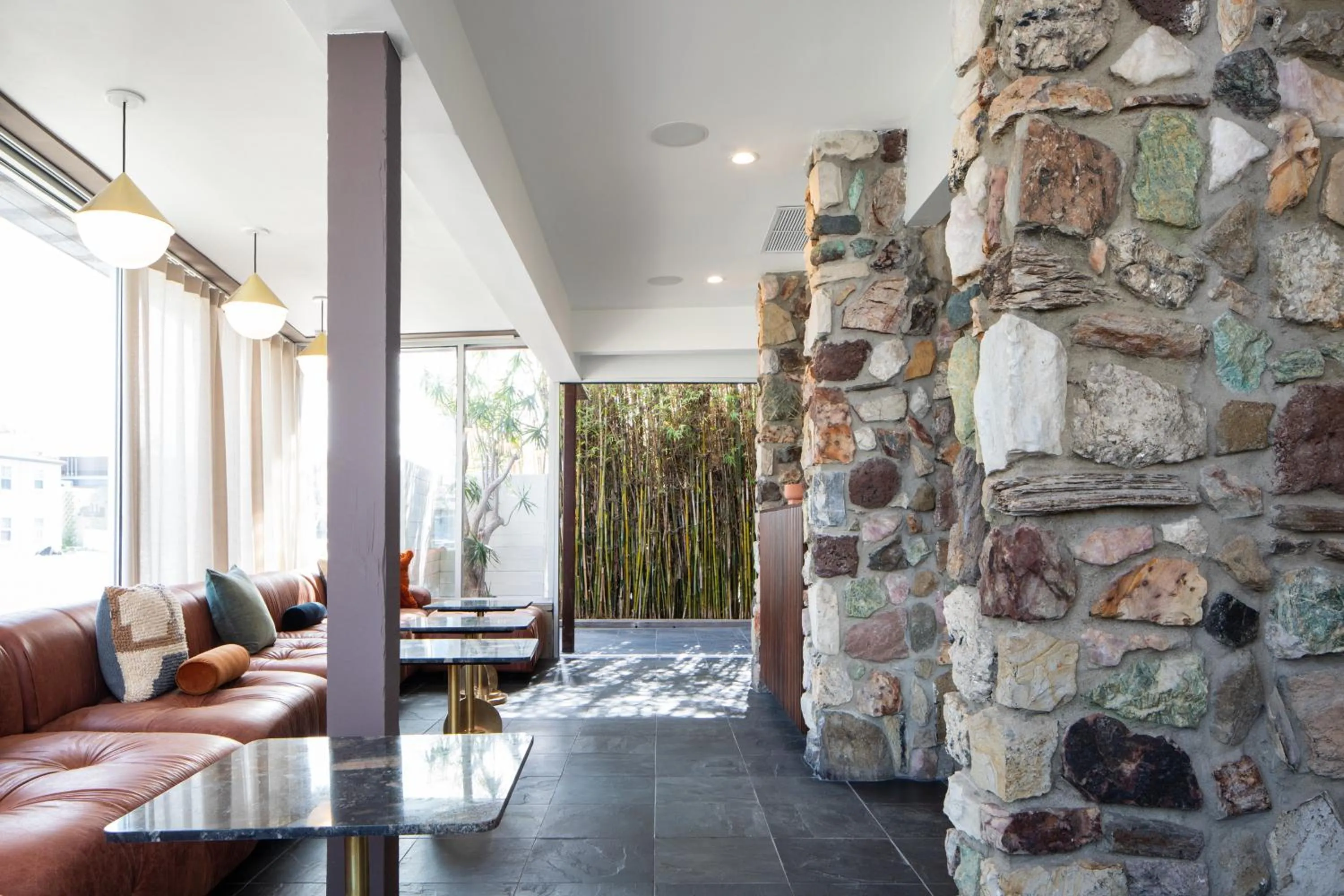 Dining area in The Pearl Hotel