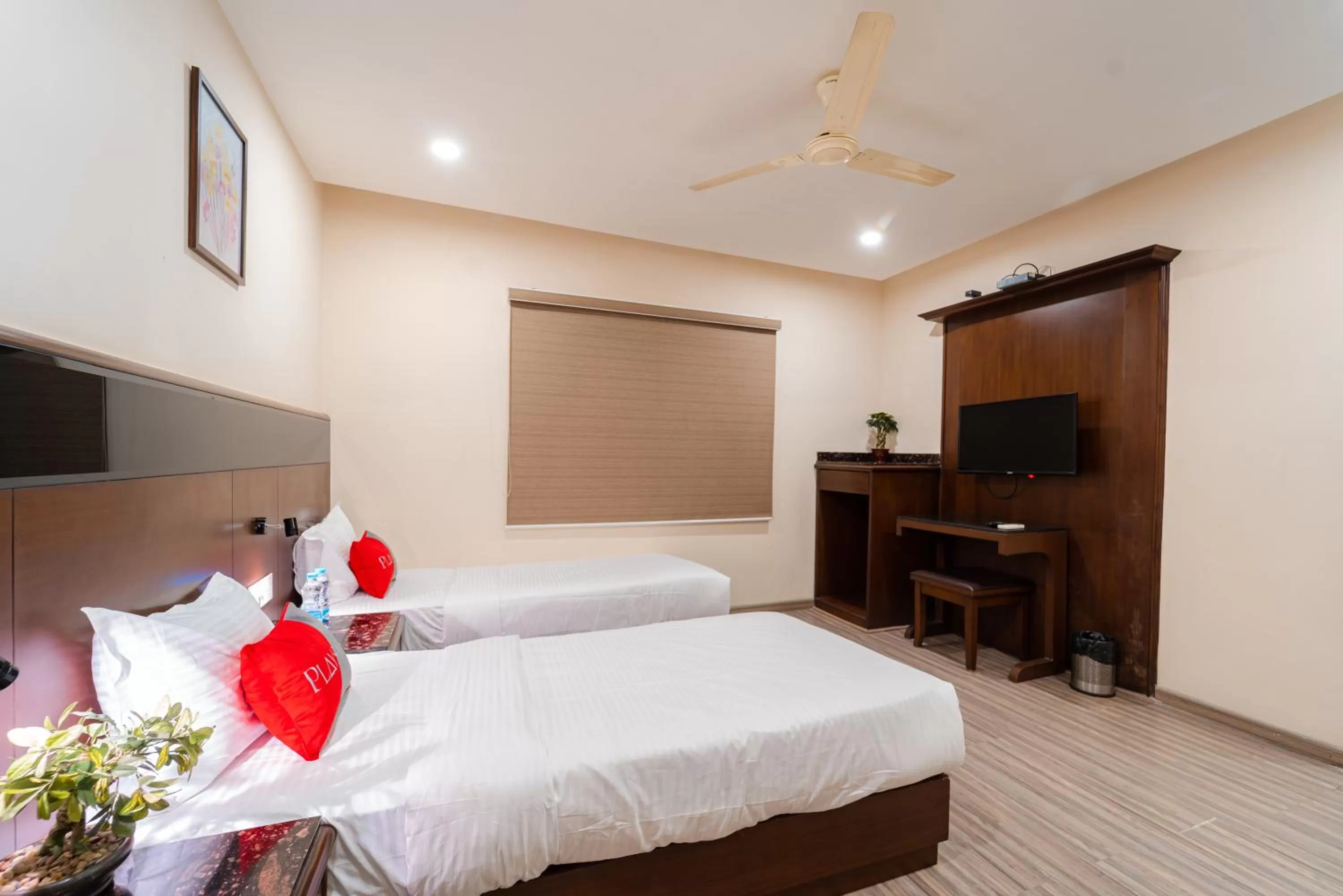 Photo of the whole room, Bed in Playsales Eco Stay Vijay Nagar Indore