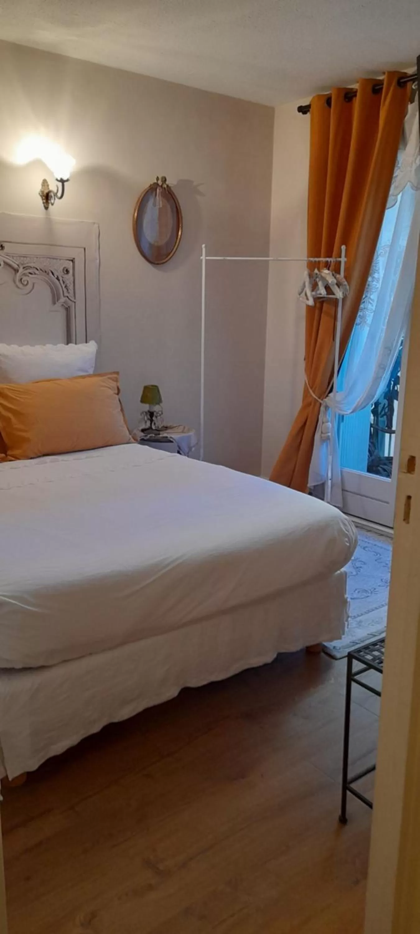 Bed in Chambre d'hôtes au bord de mer