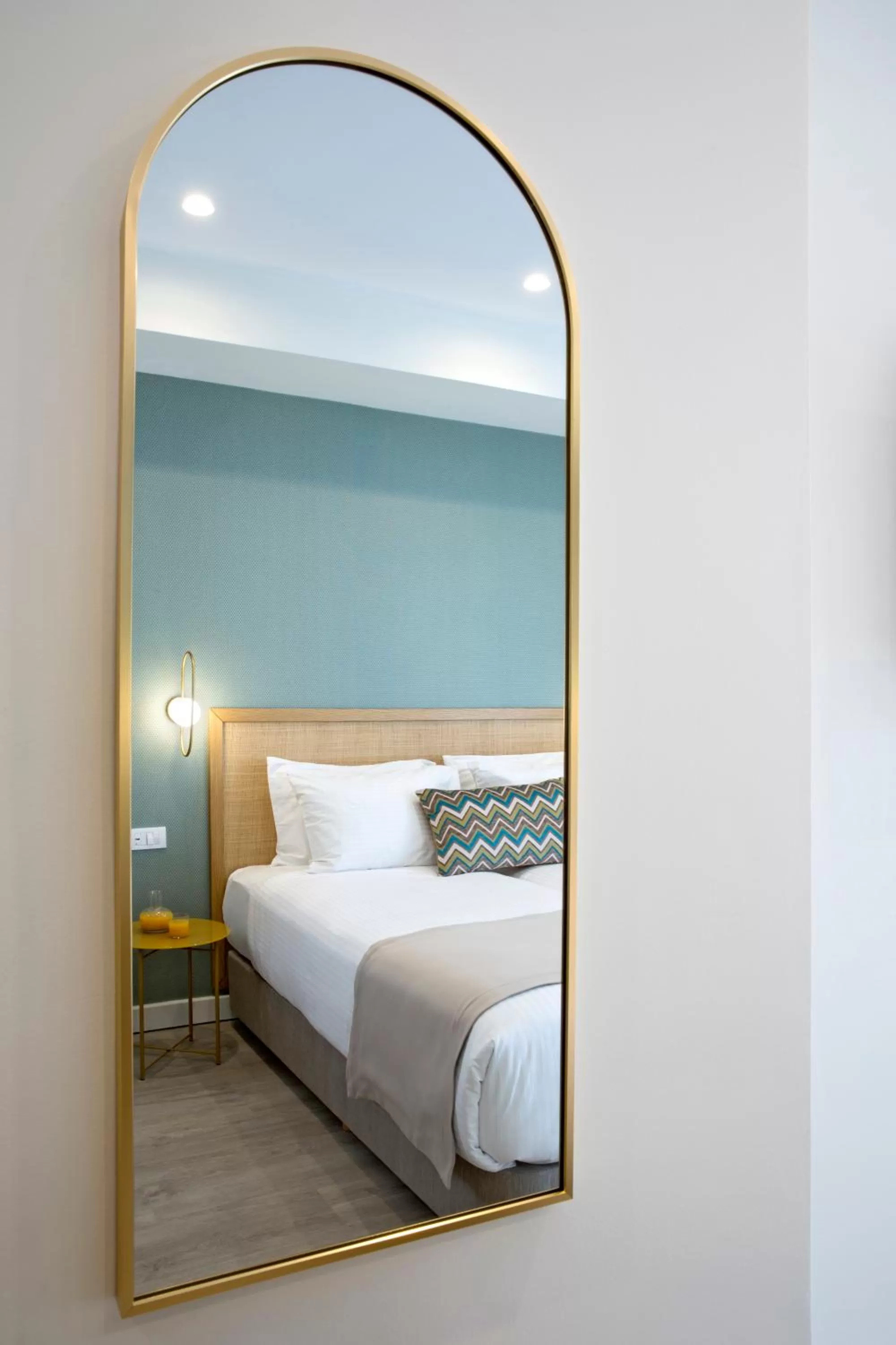 Decorative detail, Bed in Hypnos Inn Athens