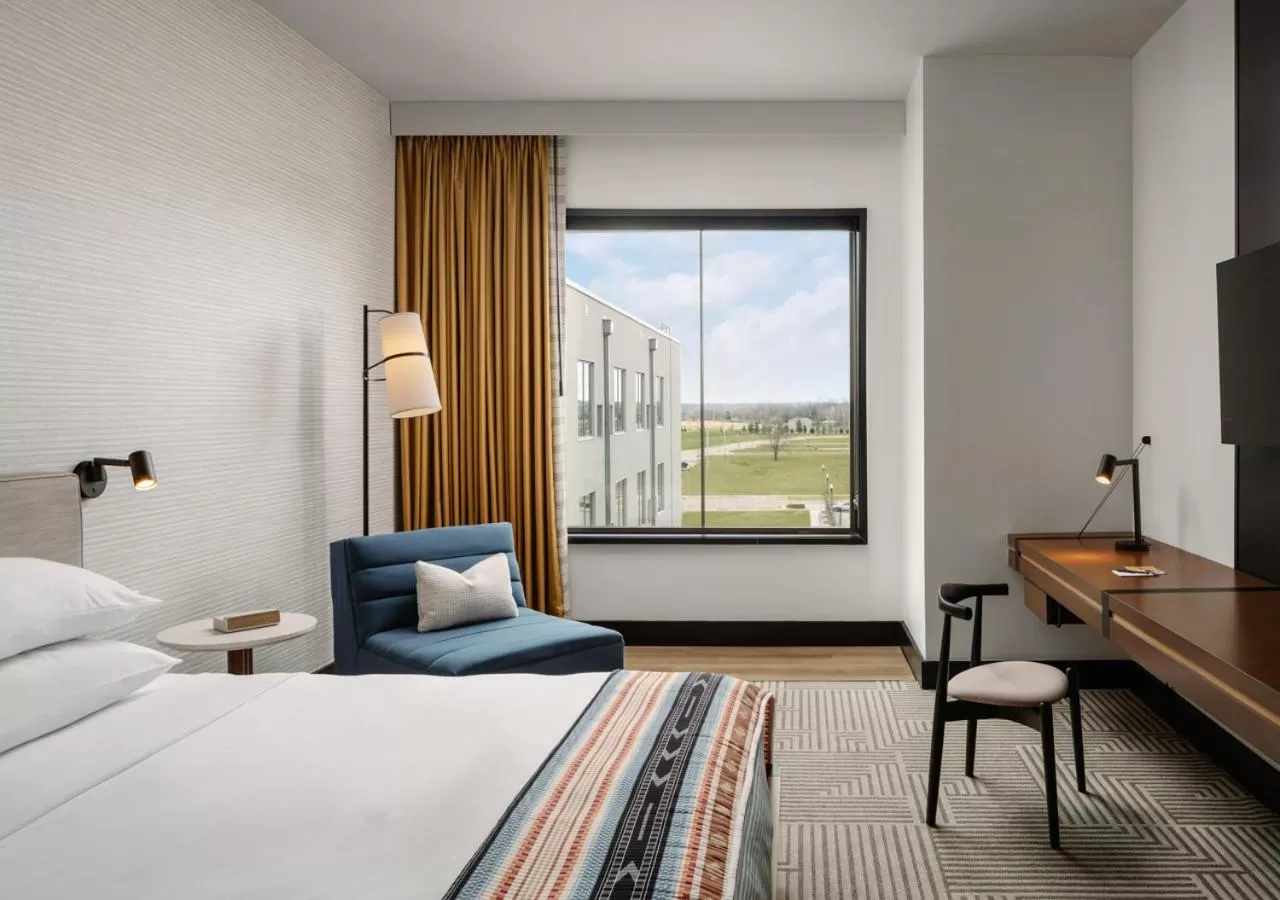 Bed in Hotel Tupelo, a Wyndham Hotel