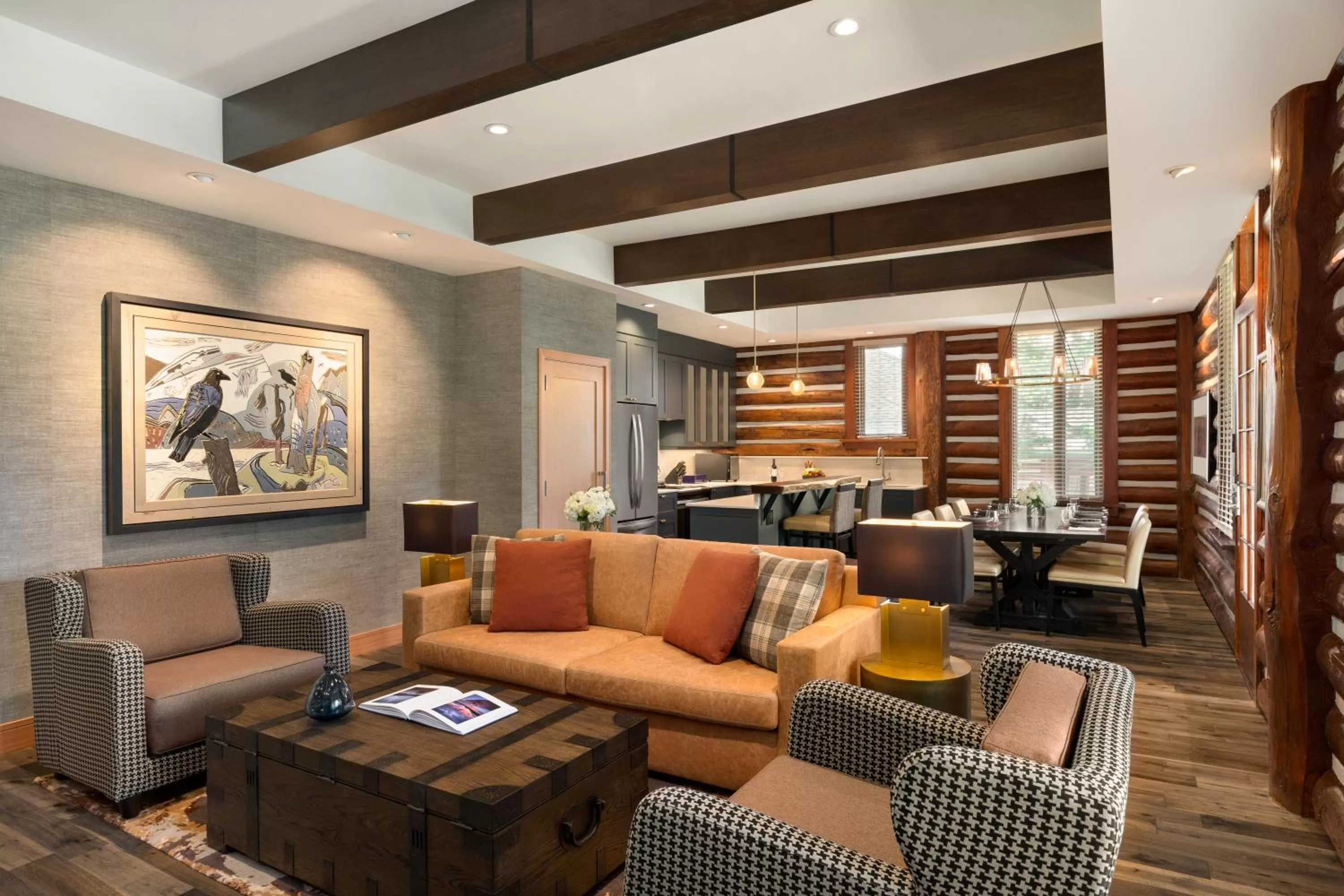 Living room in Fairmont Jasper Park Lodge