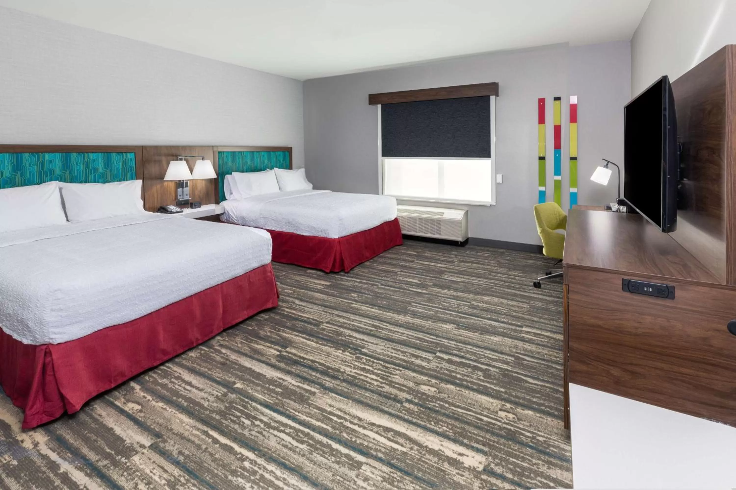 Bed in Hampton Inn & Suites Canyon, Tx