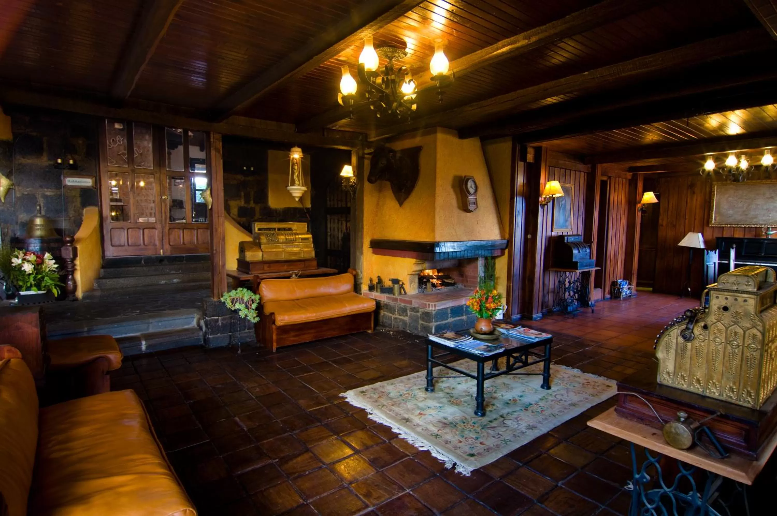 Lobby or reception in Hostería La Andaluza