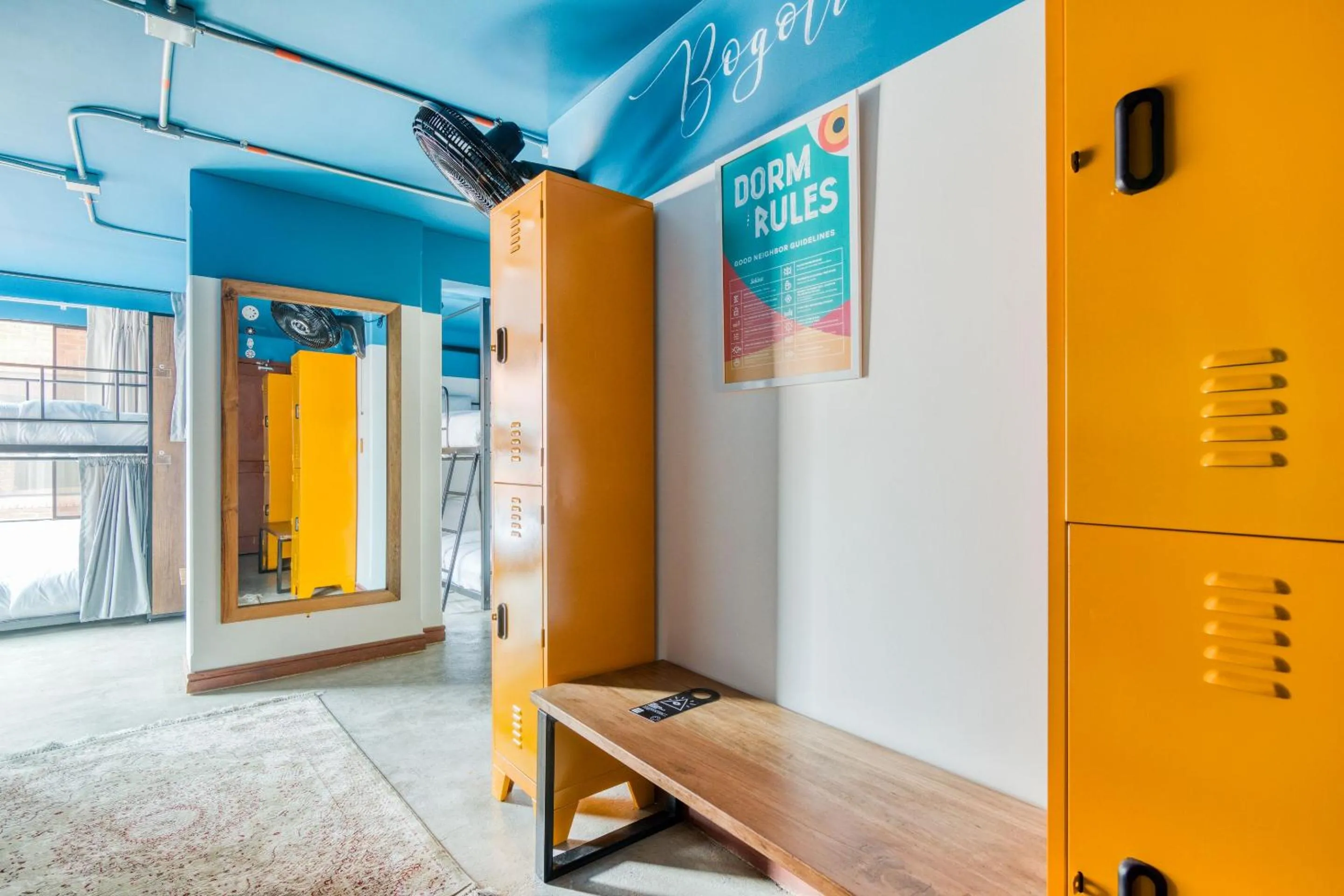 Seating area in Selina Chapinero Bogota