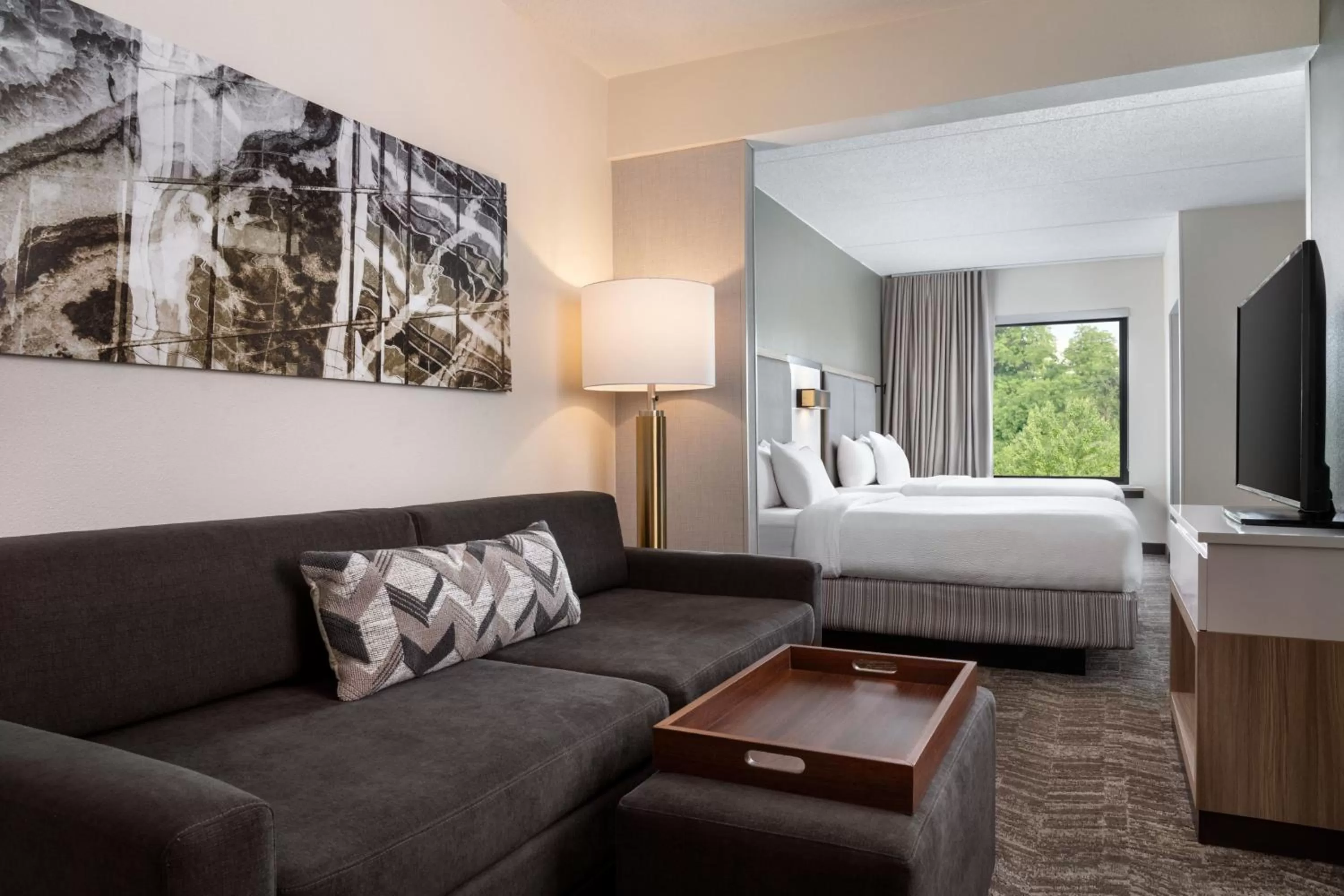 Photo of the whole room, Bed in SpringHill Suites West Mifflin