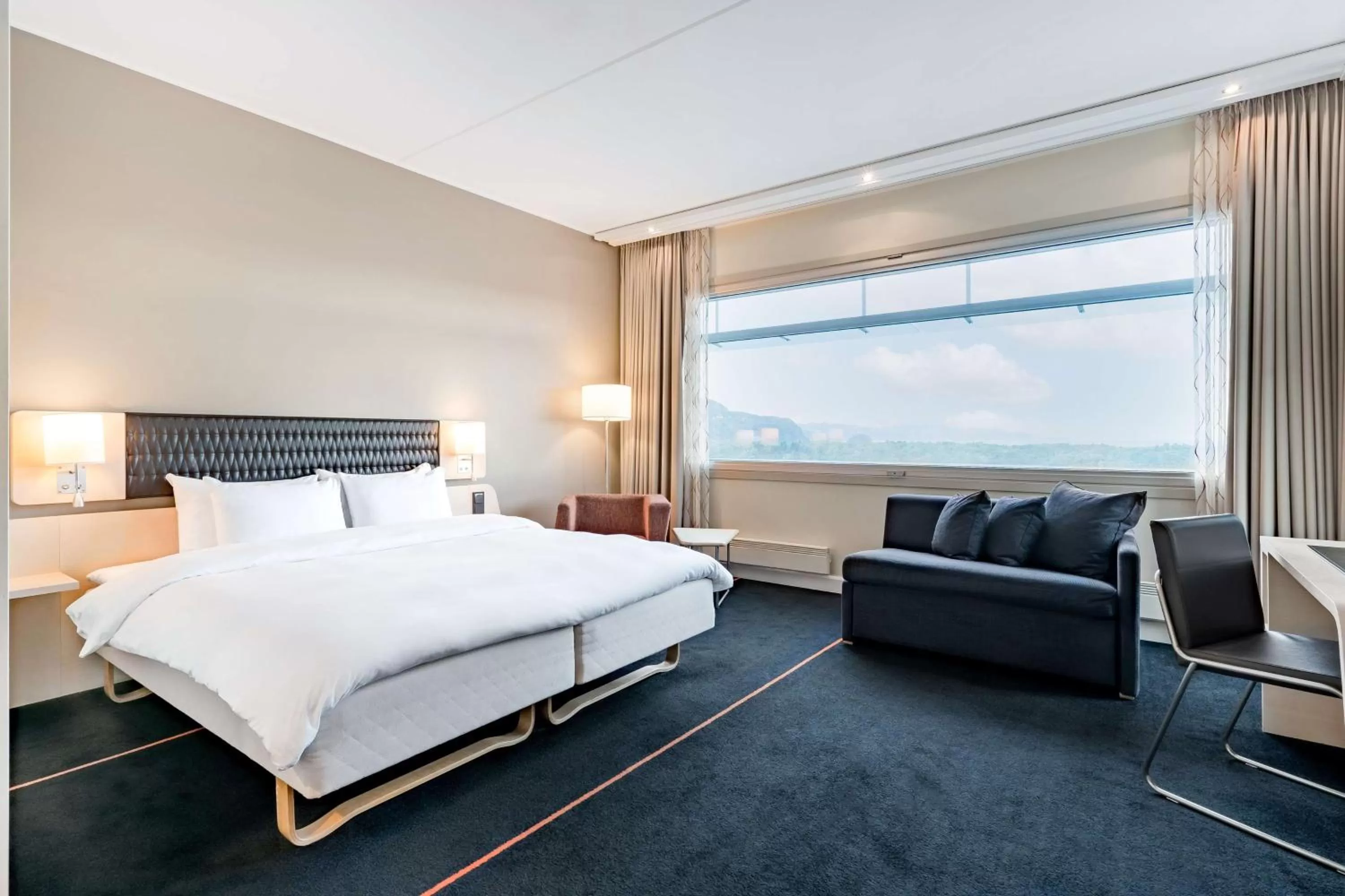 Bedroom, Bed in Radisson Blu Hotel, Trondheim Airport