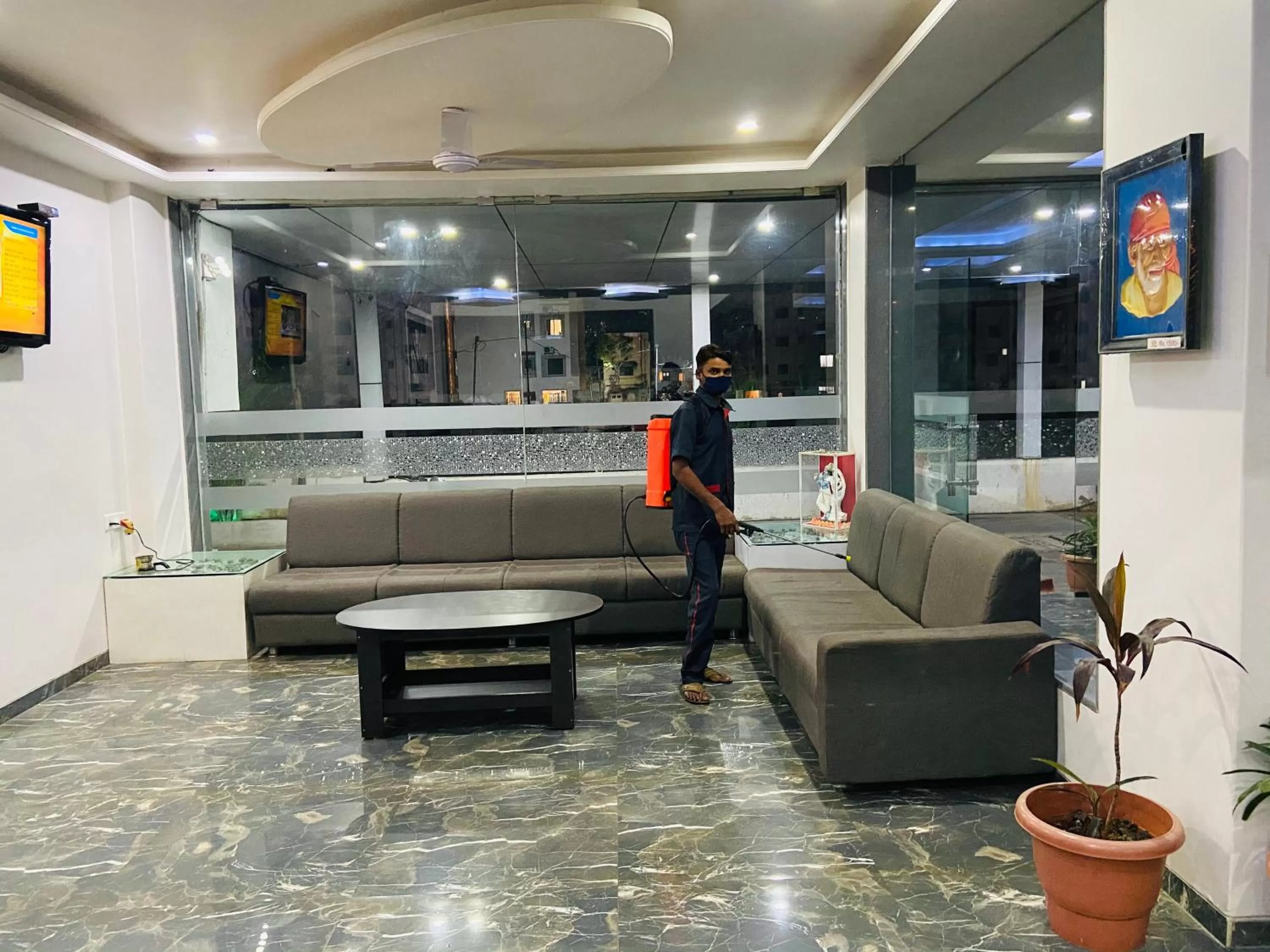 Lobby or reception in Hotel Sai Bansi
