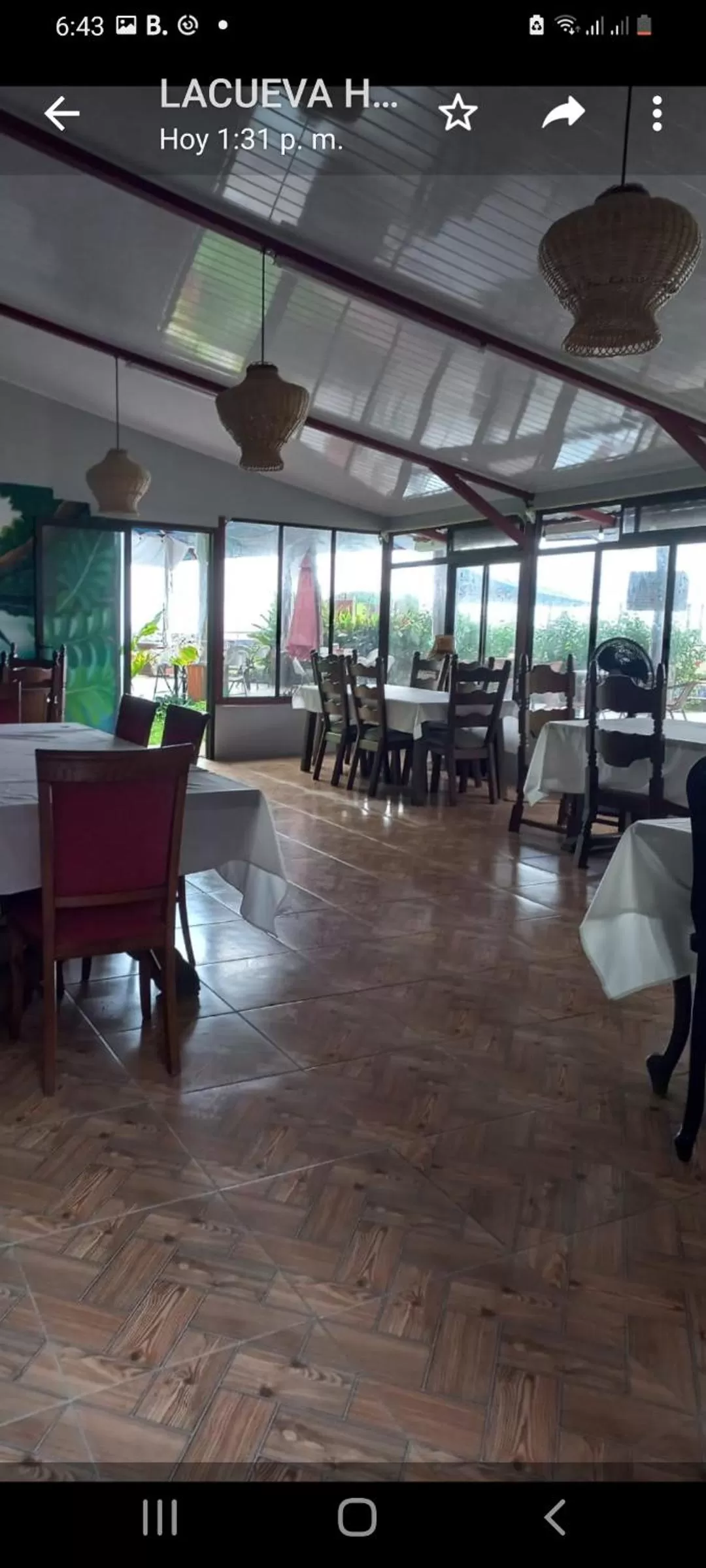 Restaurant/Places to Eat in Hotel la Cueva Limon
