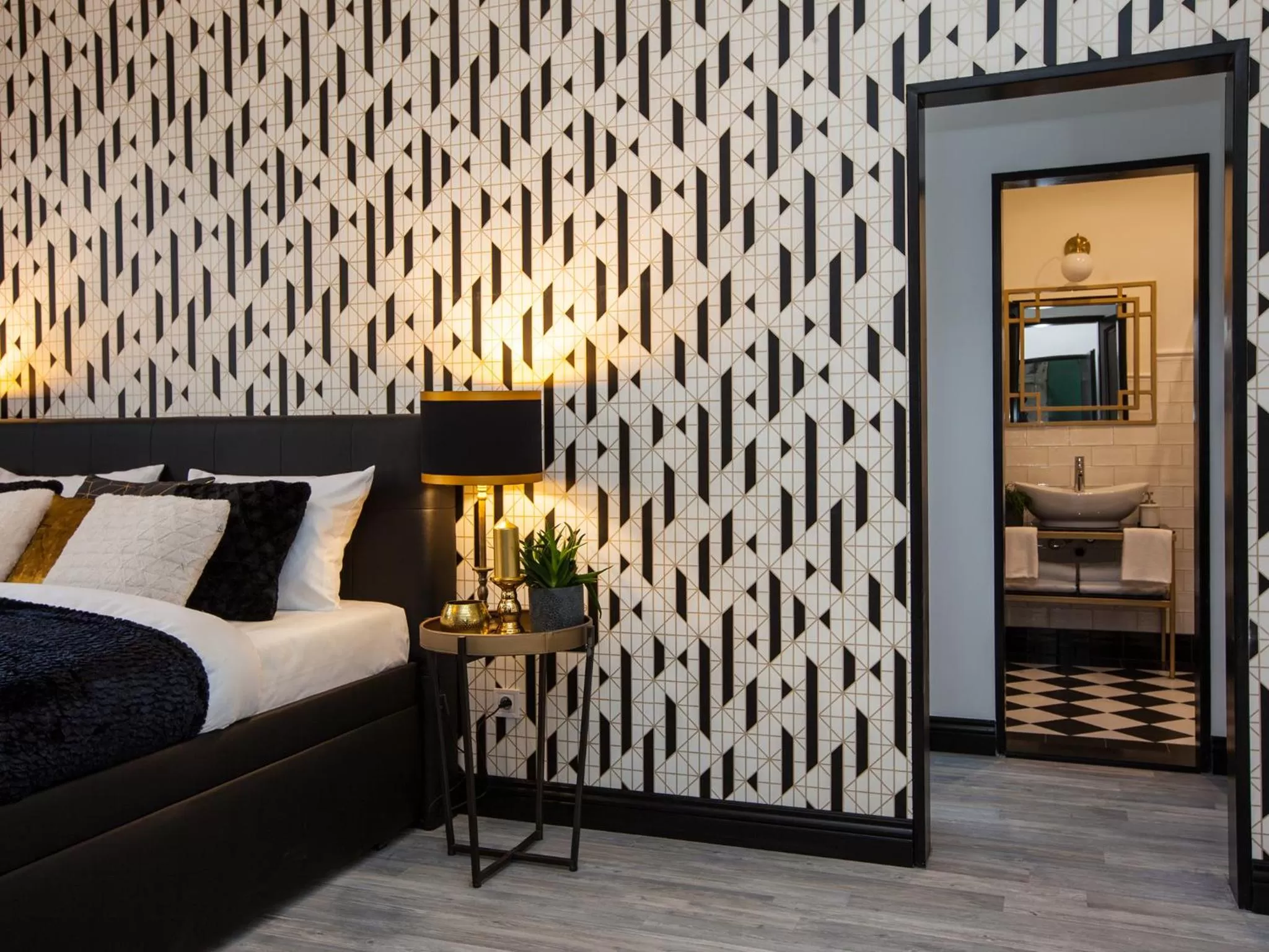 Bedroom, Bed in Golden Prague Rooms