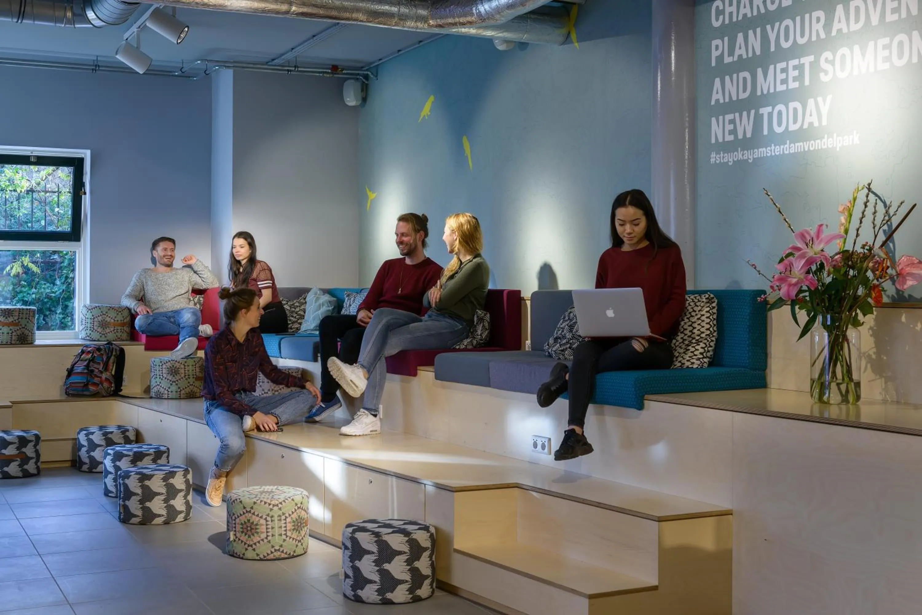 Lobby or reception in Stayokay Hostel Amsterdam Vondelpark