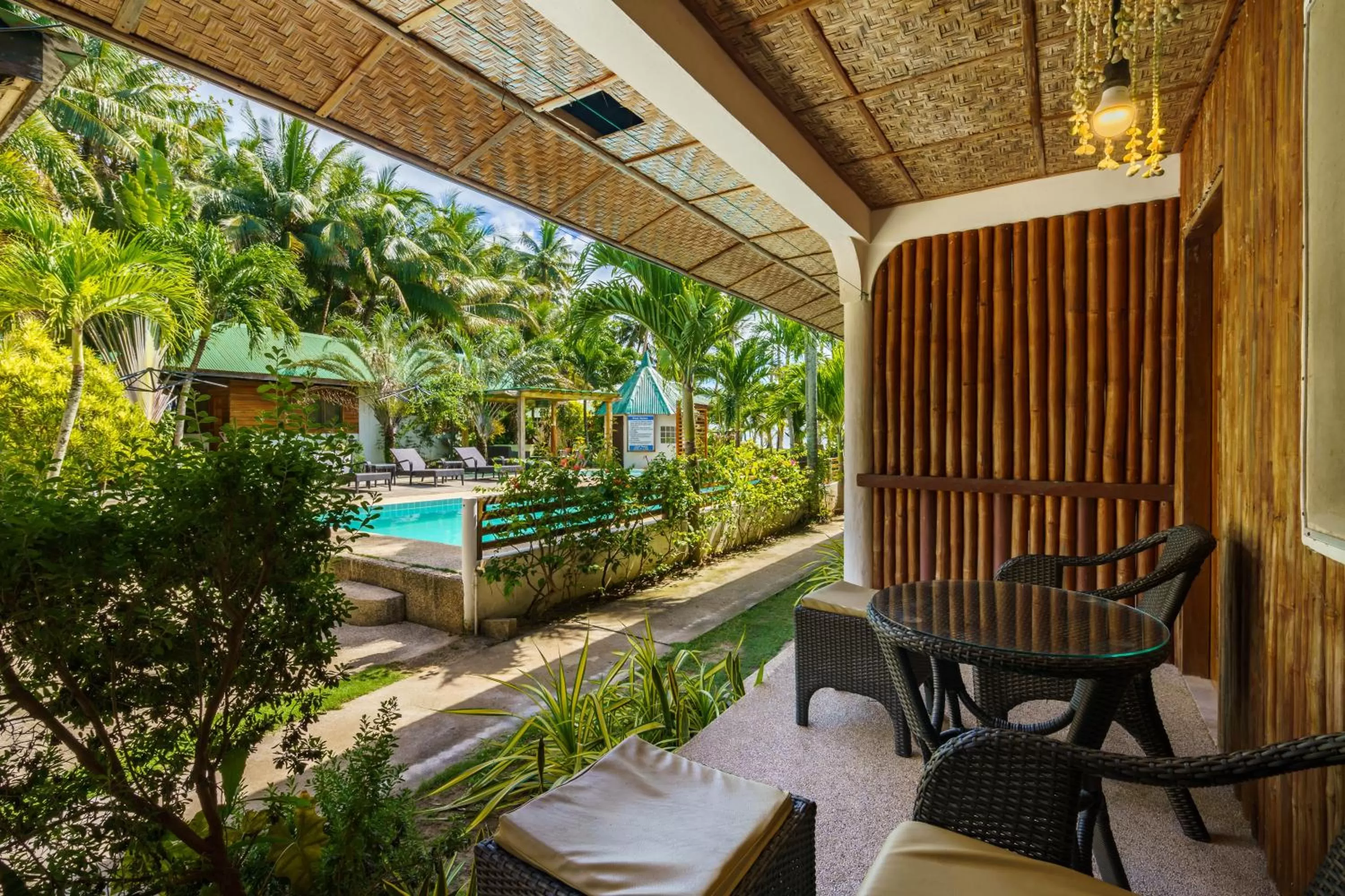 Pool view in Charisma Beach Resort