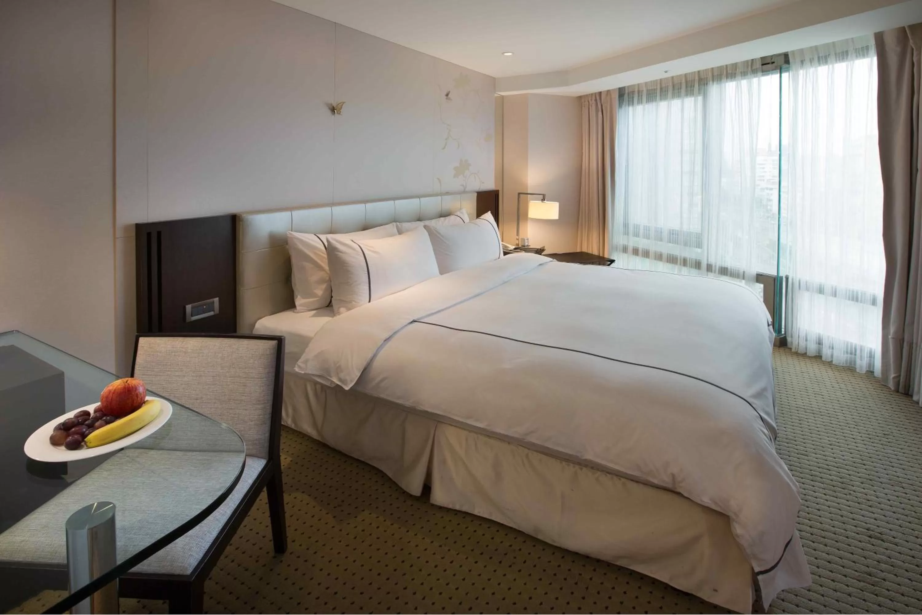 Bed in K Hotel Taipei Dunnan