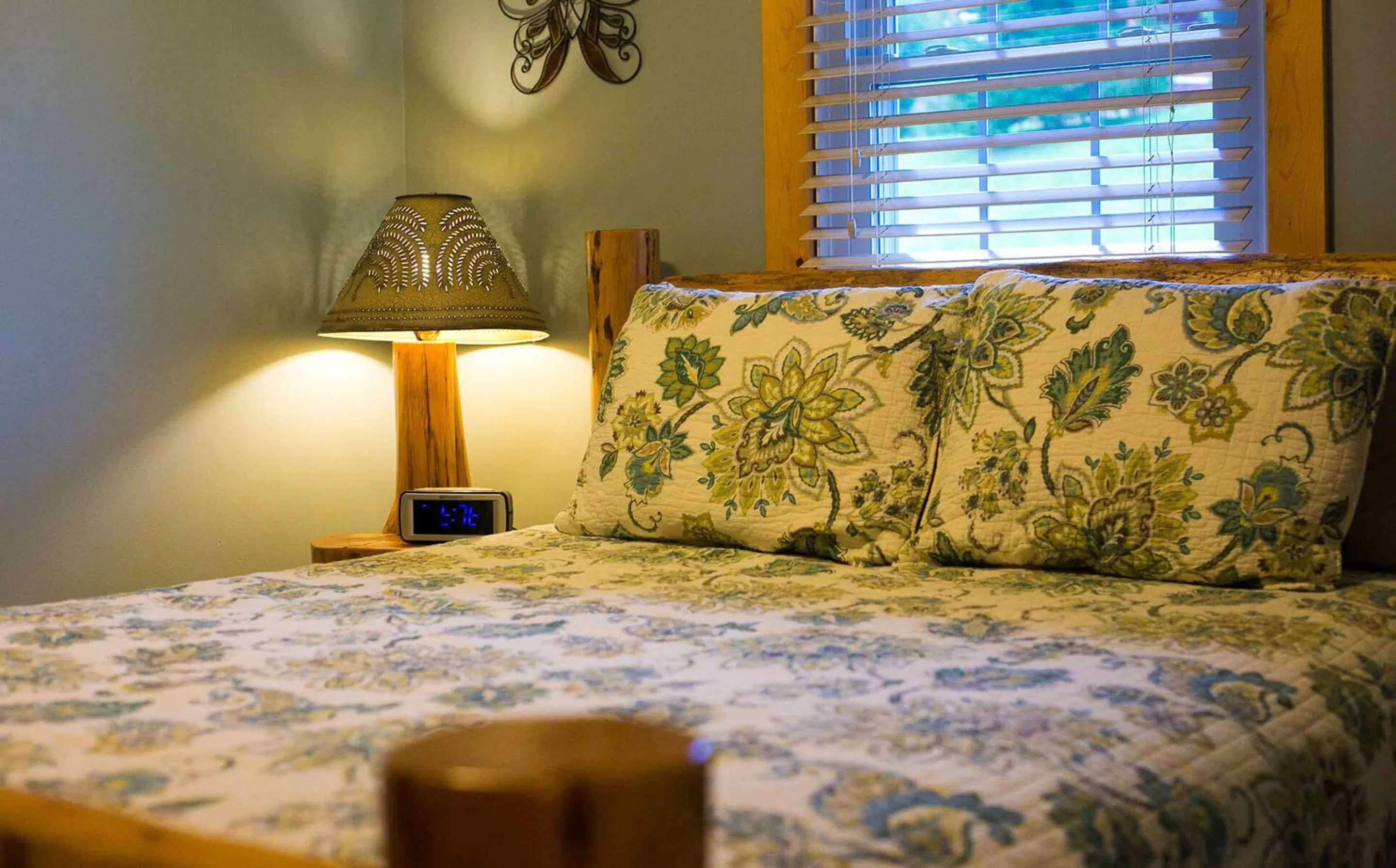 Bedroom, Bed in Blessing Lodge by Amish Country Lodging