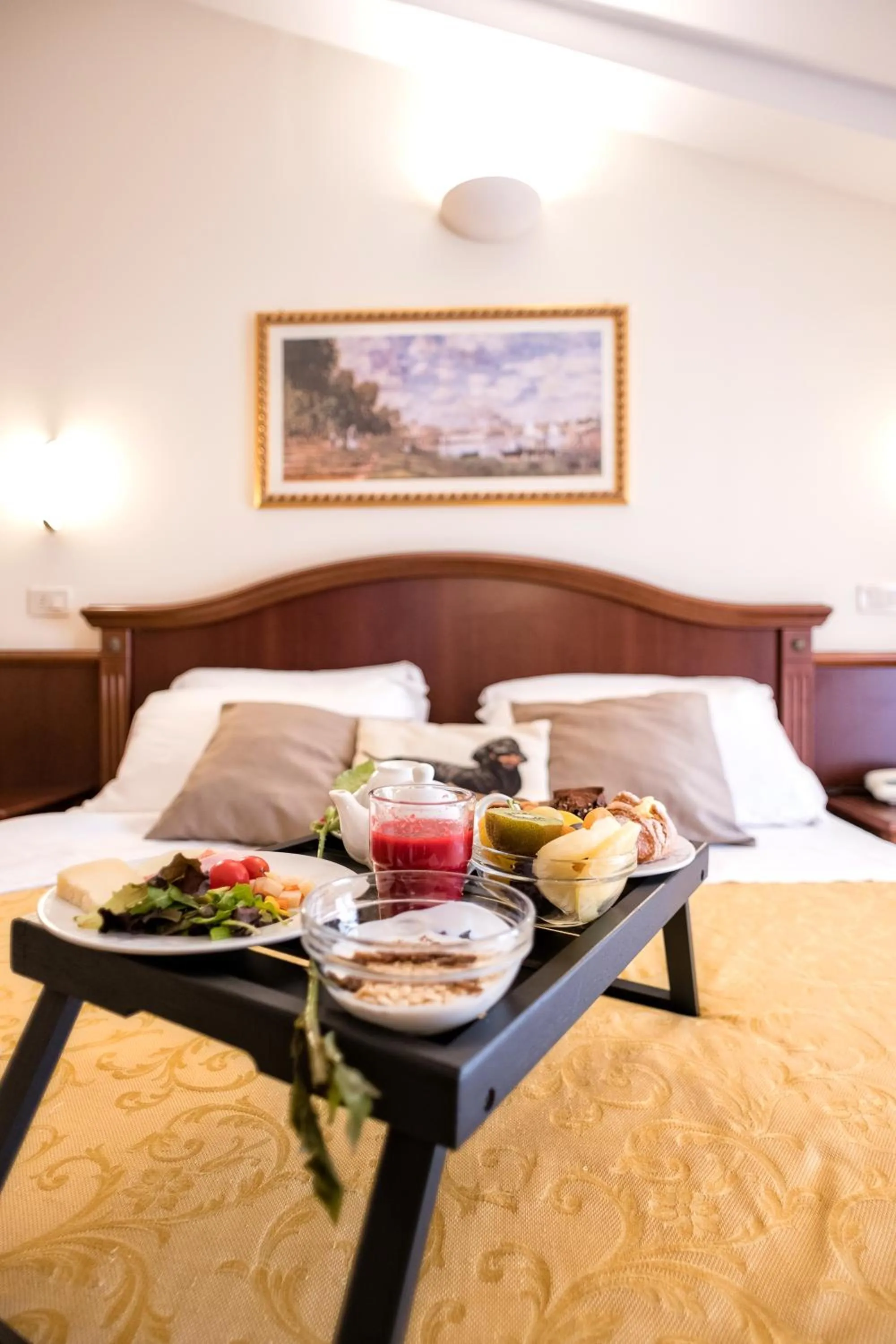 Decorative detail, Bed in Grand Hotel Italia